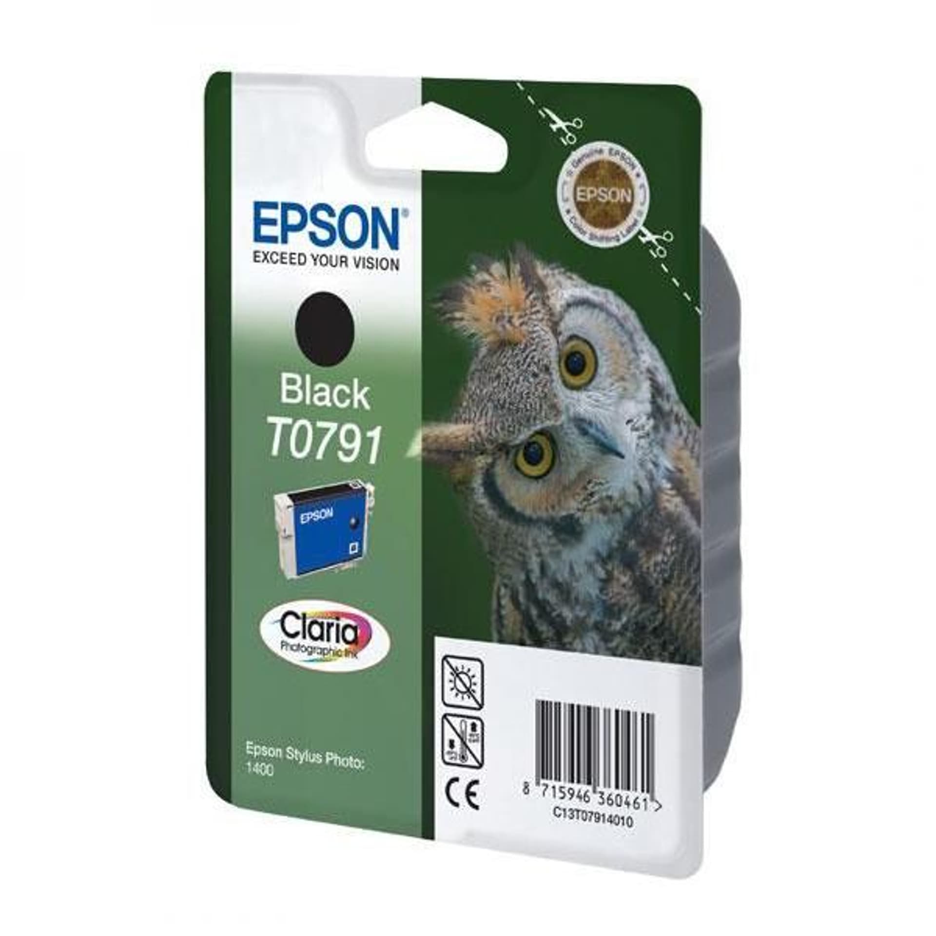 

Epson oryginalny ink / tusz C13T079140, black, 11,1ml, Epson Stylus Photo 1400