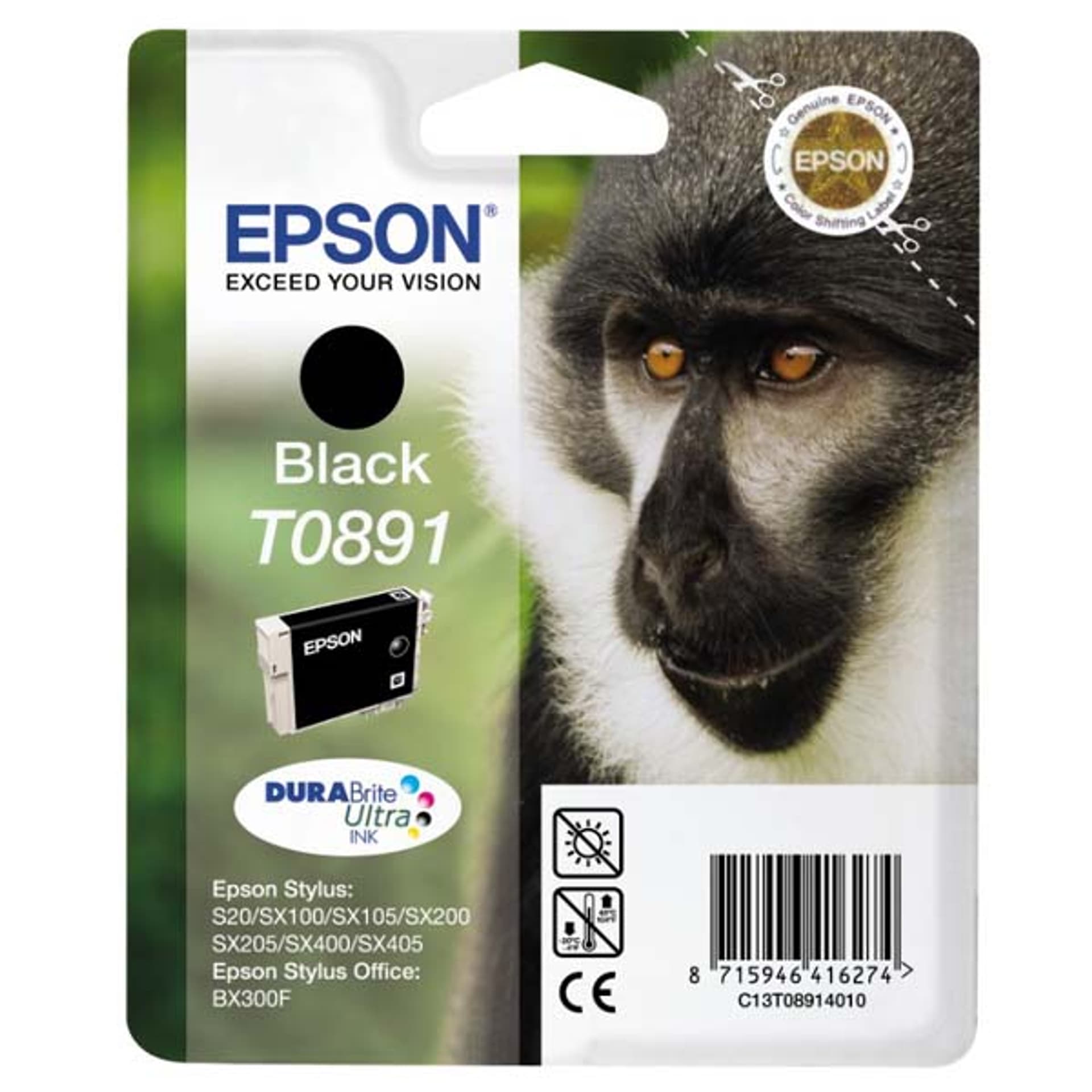 

Epson oryginalny ink / tusz C13T08914011, black, 5,8ml, Epson Stylus S20, SX100, SX200, SX400