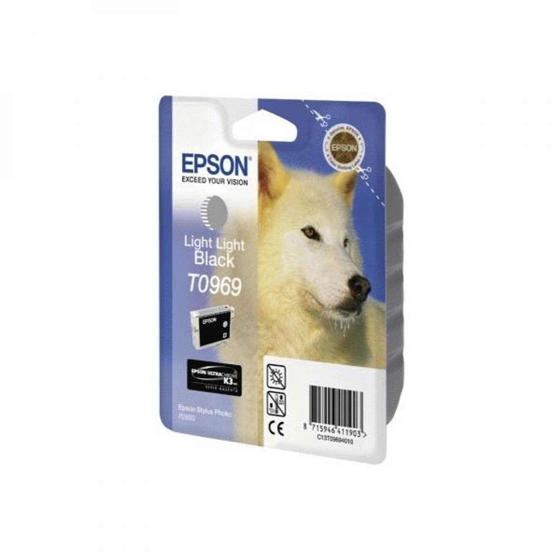 

Epson oryginalny ink / tusz C13T09694010, light light black, 13ml, Epson Stylus Photo R2880