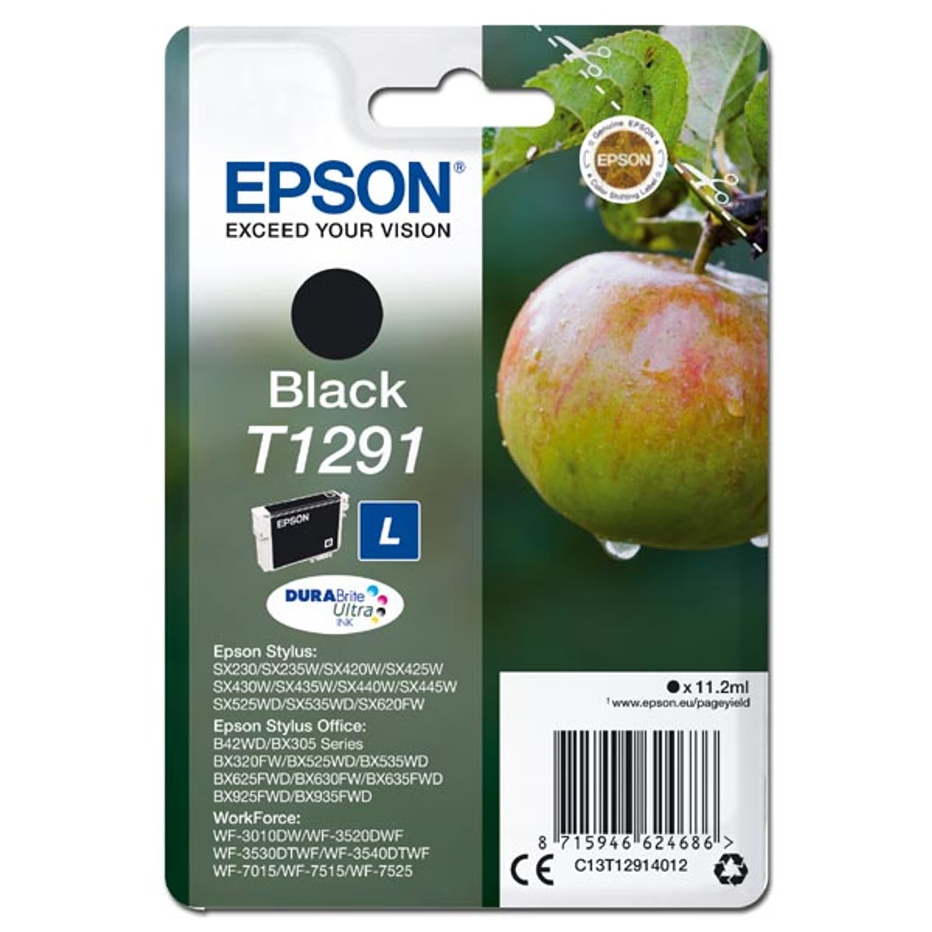 

Tusz EPSON (T1291/C13T12914012) czarny 380str Sylus SX425W/525WD/BX305F, T1291/c13t12914012) czarny 380str sylus sx425w/525wd/bx305