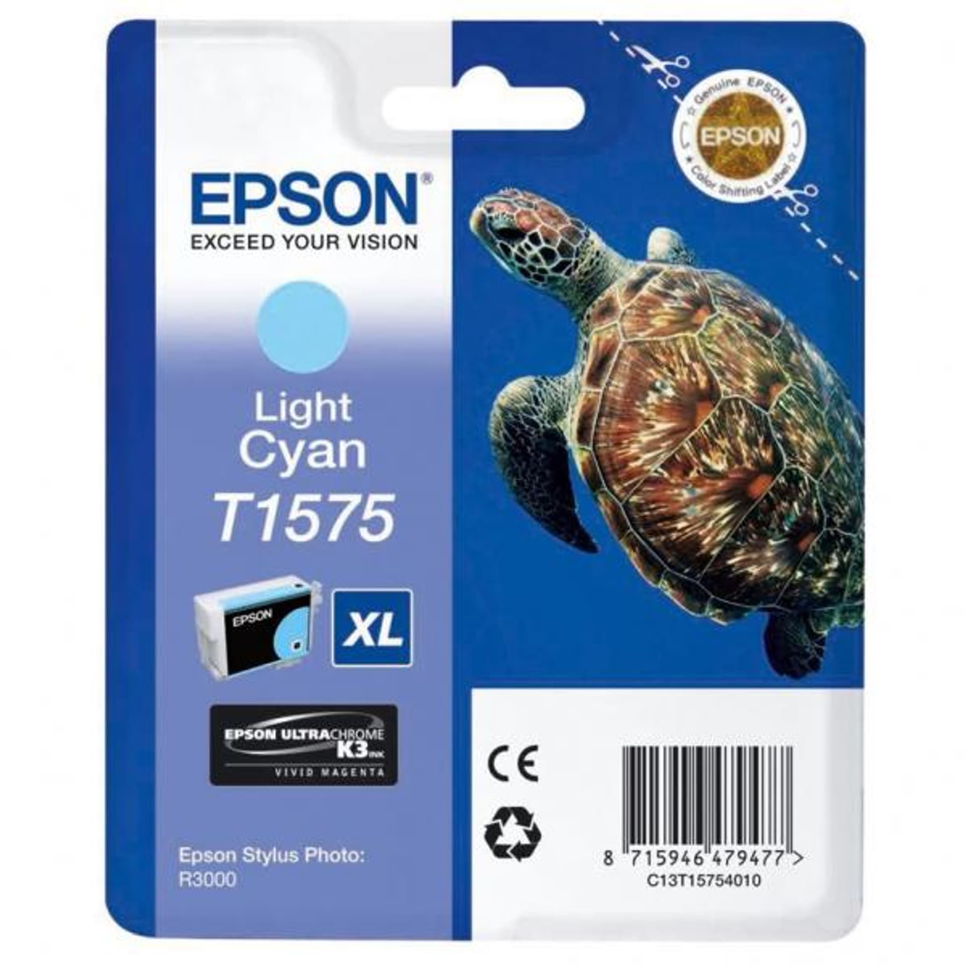 

Epson oryginalny ink / tusz C13T15754010, light cyan, 25,9ml, Epson Stylus Photo R3000