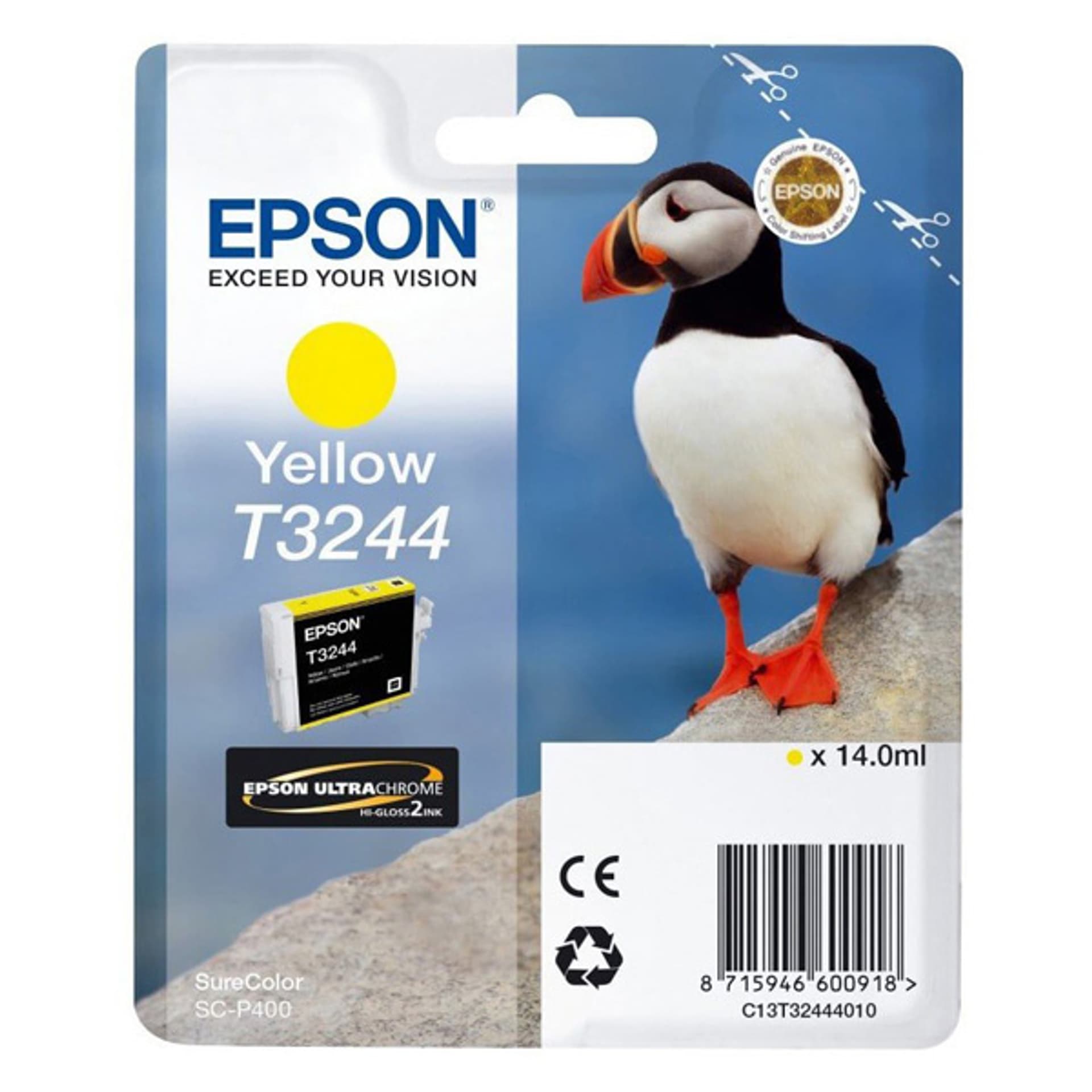 

Epson oryginalny ink / tusz C13T32444010, yellow, 14ml, Epson SureColor SC-P400