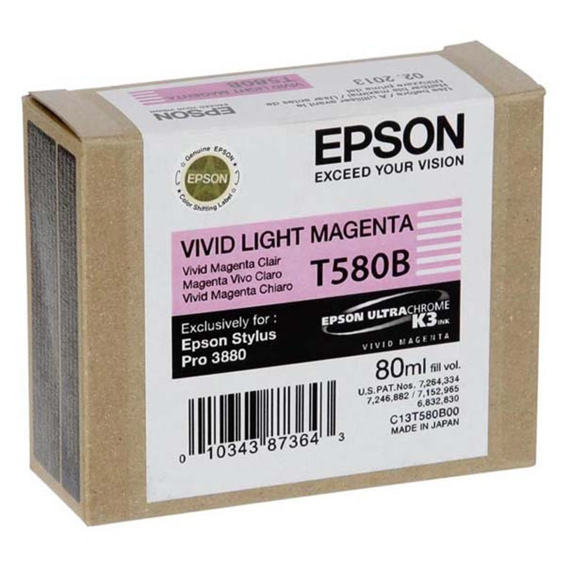 

Epson oryginalny ink / tusz C13T580B00, light vivid magenta, 80ml, Epson Stylus Pro 3800
