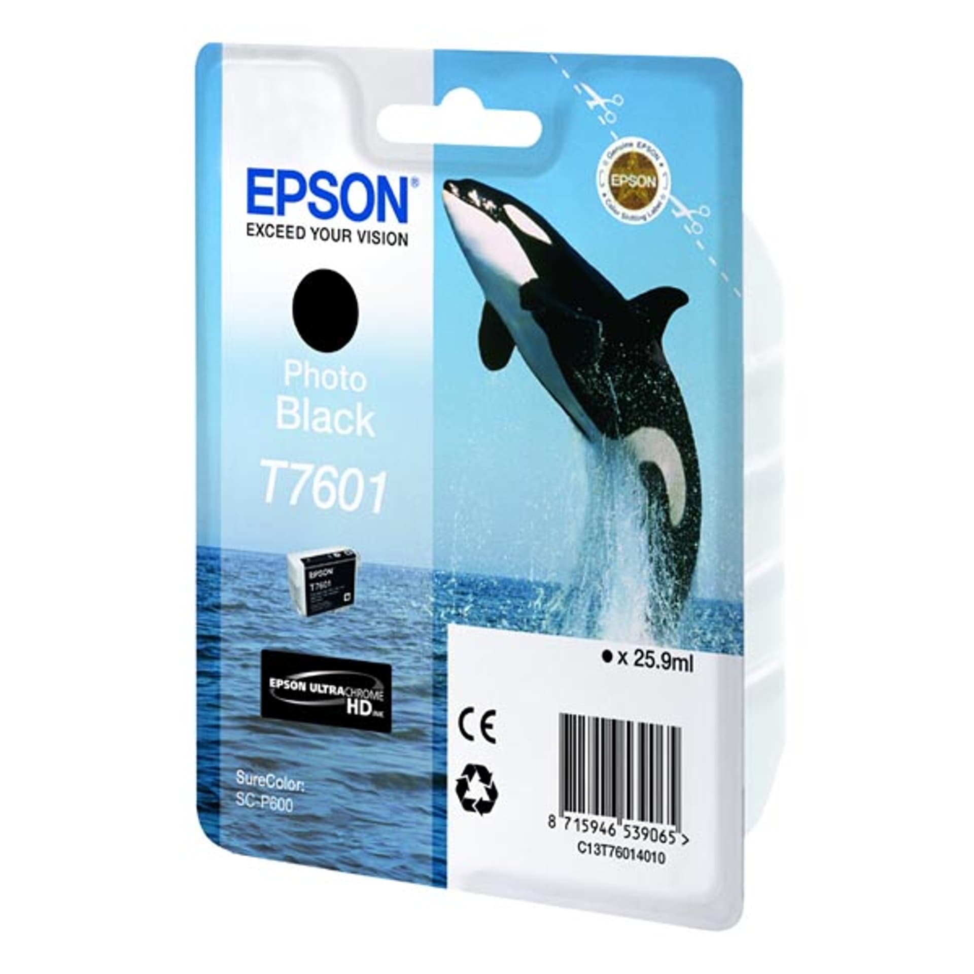 

Epson oryginalny ink / tusz C13T76014010, T7601, photo black, 25,9ml, 1szt, Epson SureColor SC-P600