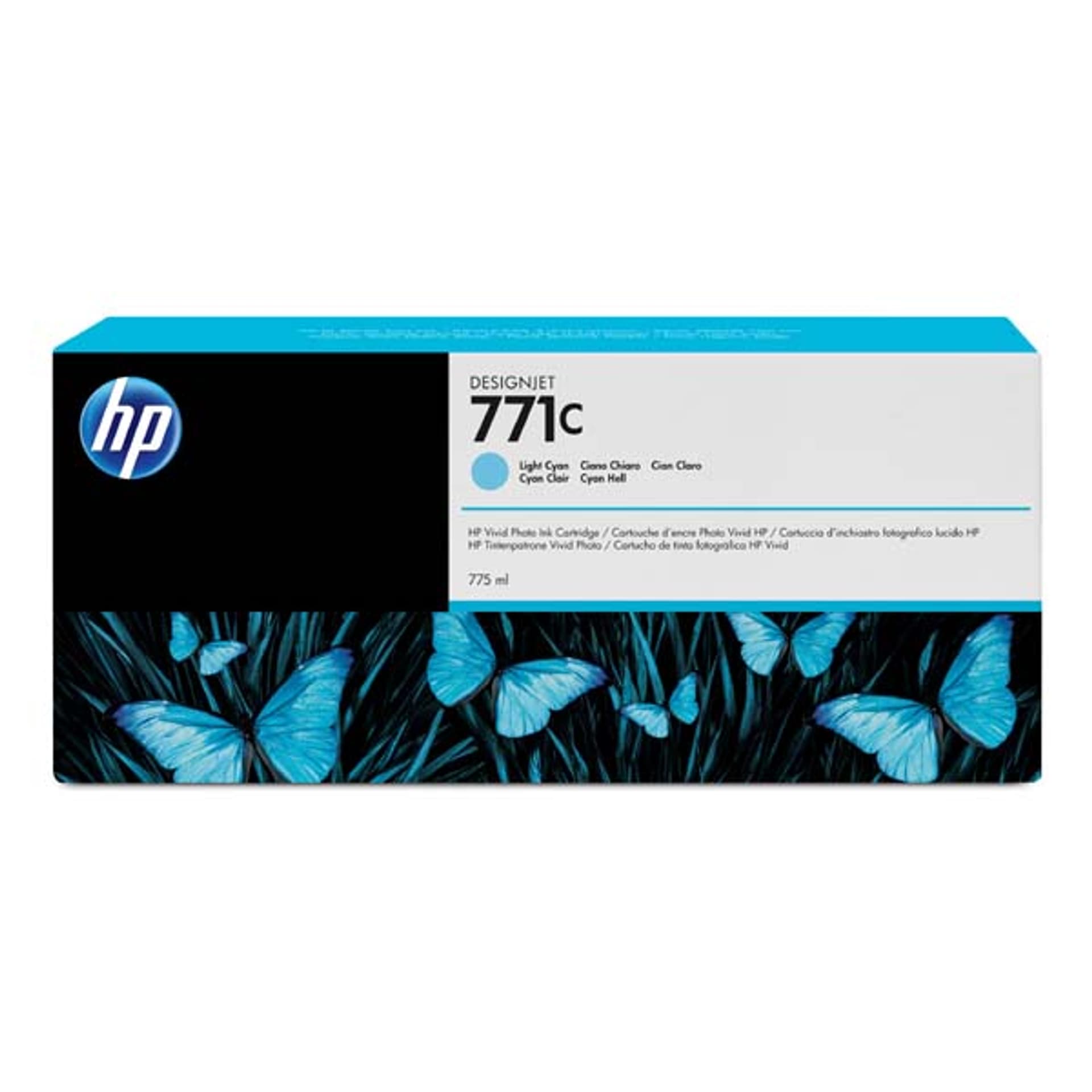 

HP oryginalny ink / tusz B6Y12A, HP 771C, light cyan, 775ml, HP Designjet Z6200, Z6600, Z6800