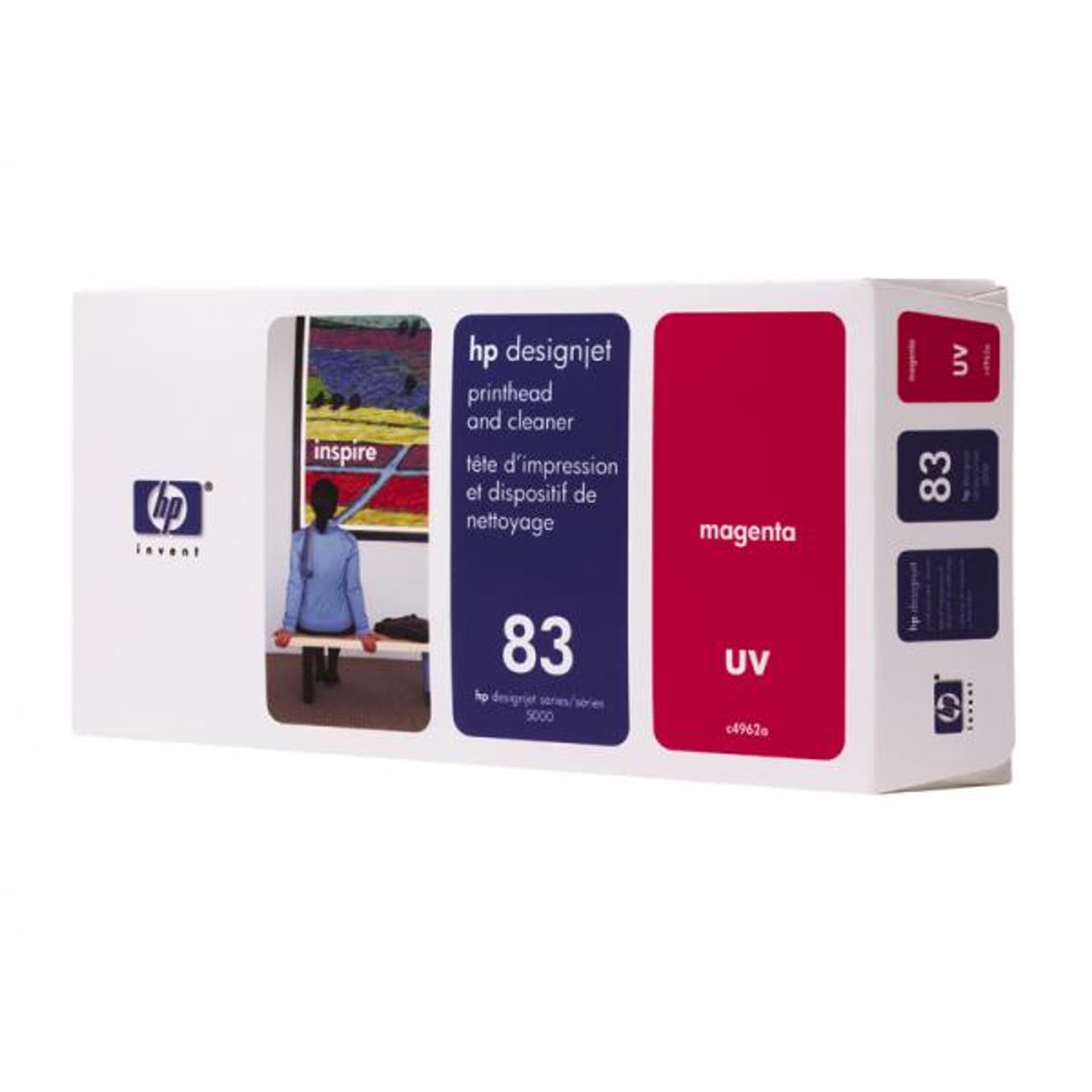

HP oryginalny głowica drukująca C4962A, HP 83, magenta, HP DesignJet 5000, PS, UV, 5500, PS