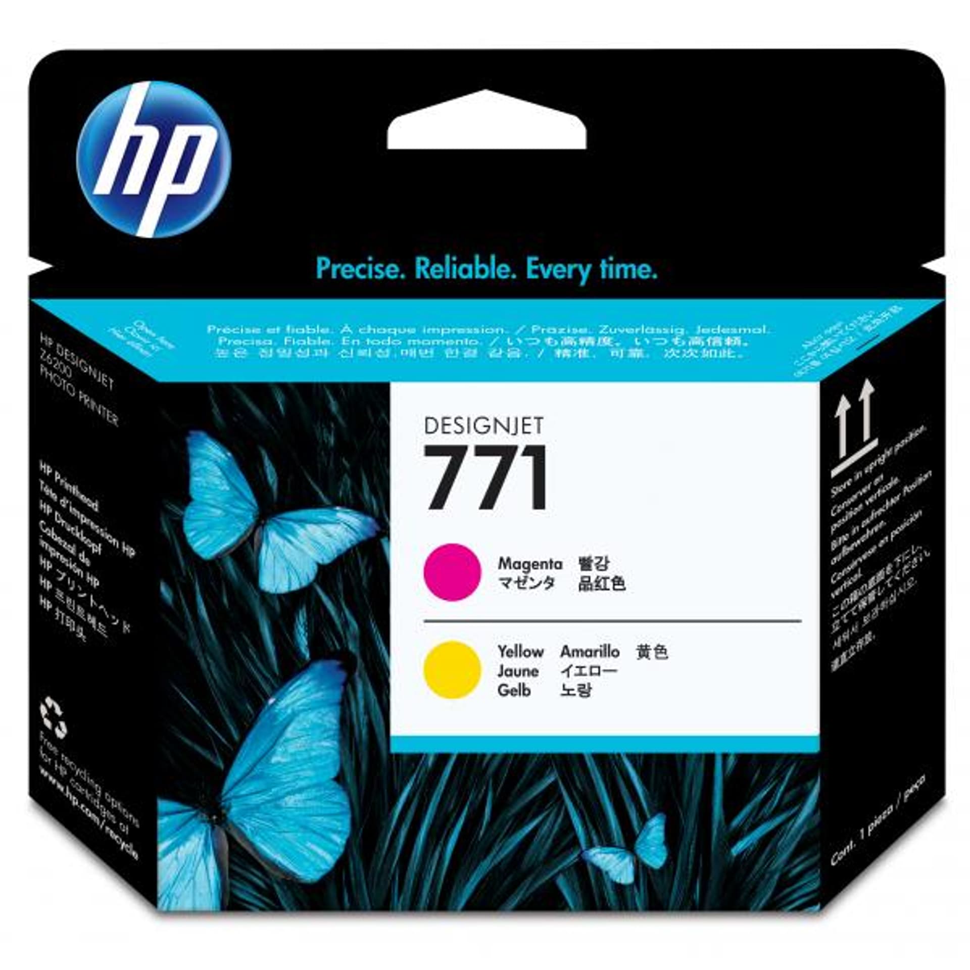 

HP oryginalny głowica drukująca CE018A, HP 771, magenta/yellow, HP HP Designjet Z6200, Z6600, Z6800