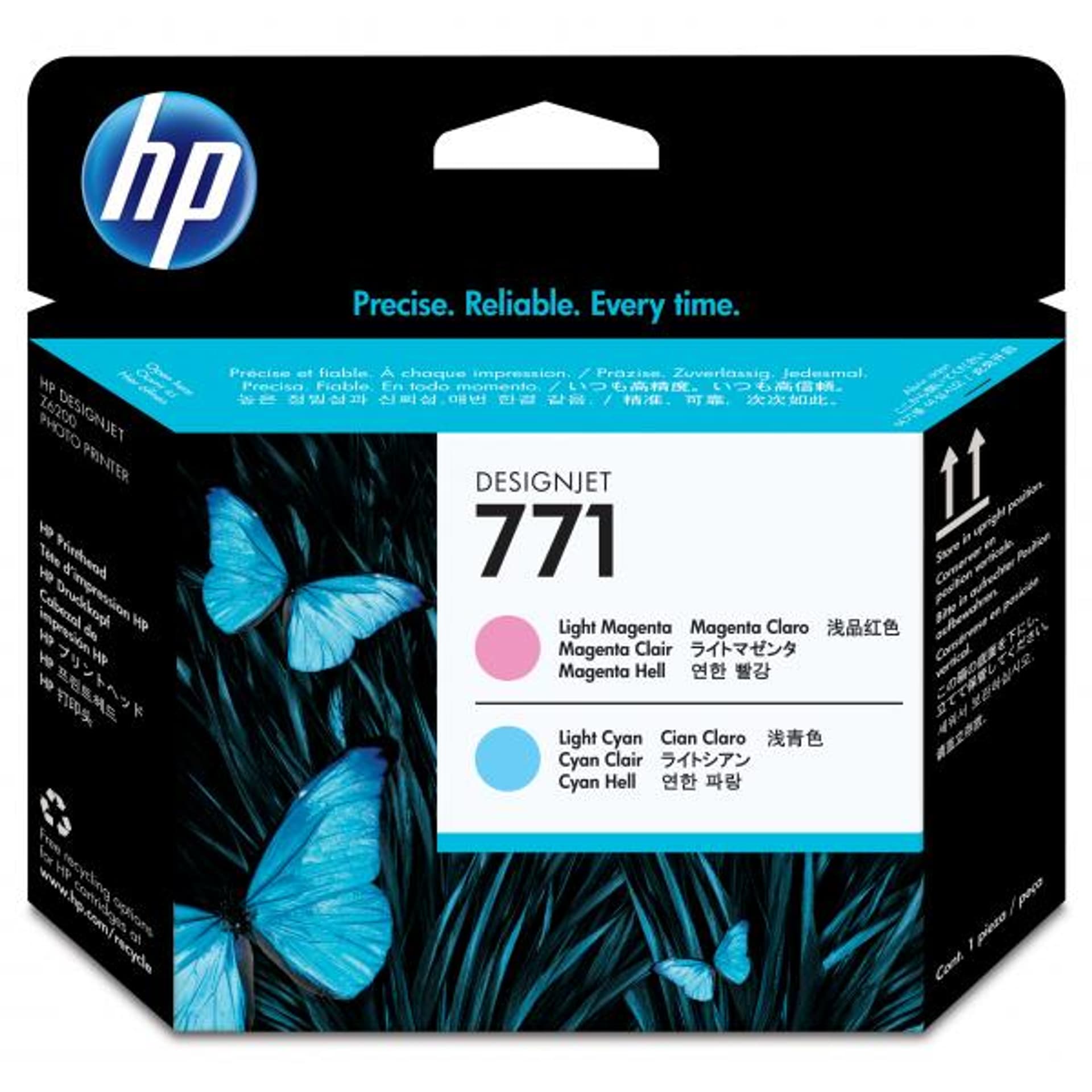 

HP oryginalny głowica drukująca CE019A, HP 771, light cyan/light magenta, HP HP Designjet Z6200, Z6600, Z6800