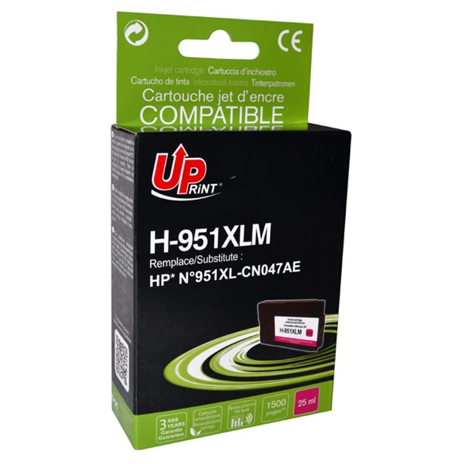 

UPrint kompatybilny ink / tusz z CN047AE, HP 951XL, magenta, 1500s, 25ml, H-951XL-M, dla HP Officejet Pro 8100 ePrinter