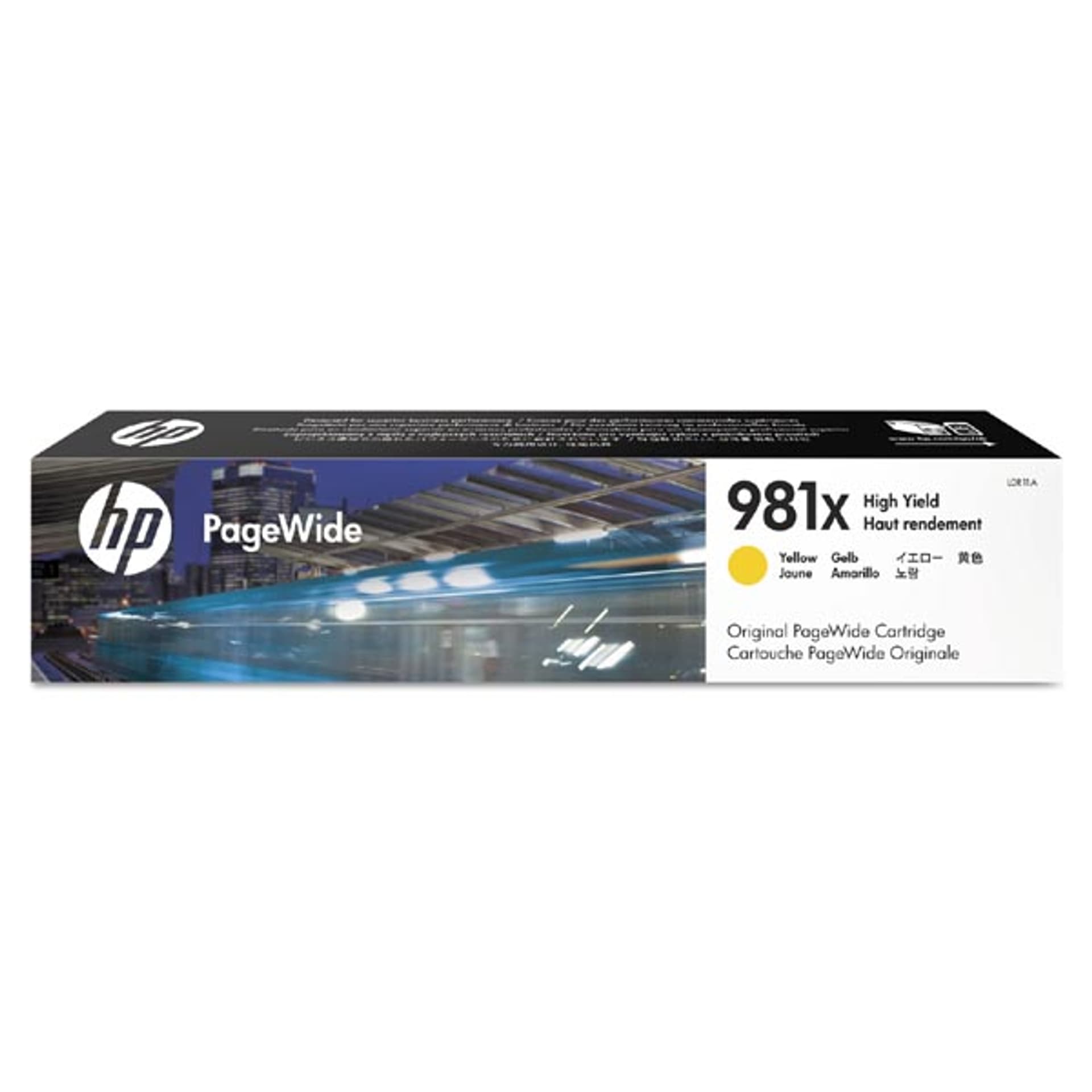

HP oryginalny ink / tusz L0R11A, HP 981X, yellow, 10000s, 114.5ml, high capacity, HP PageWide MFP E58650, 556, Flow 586
