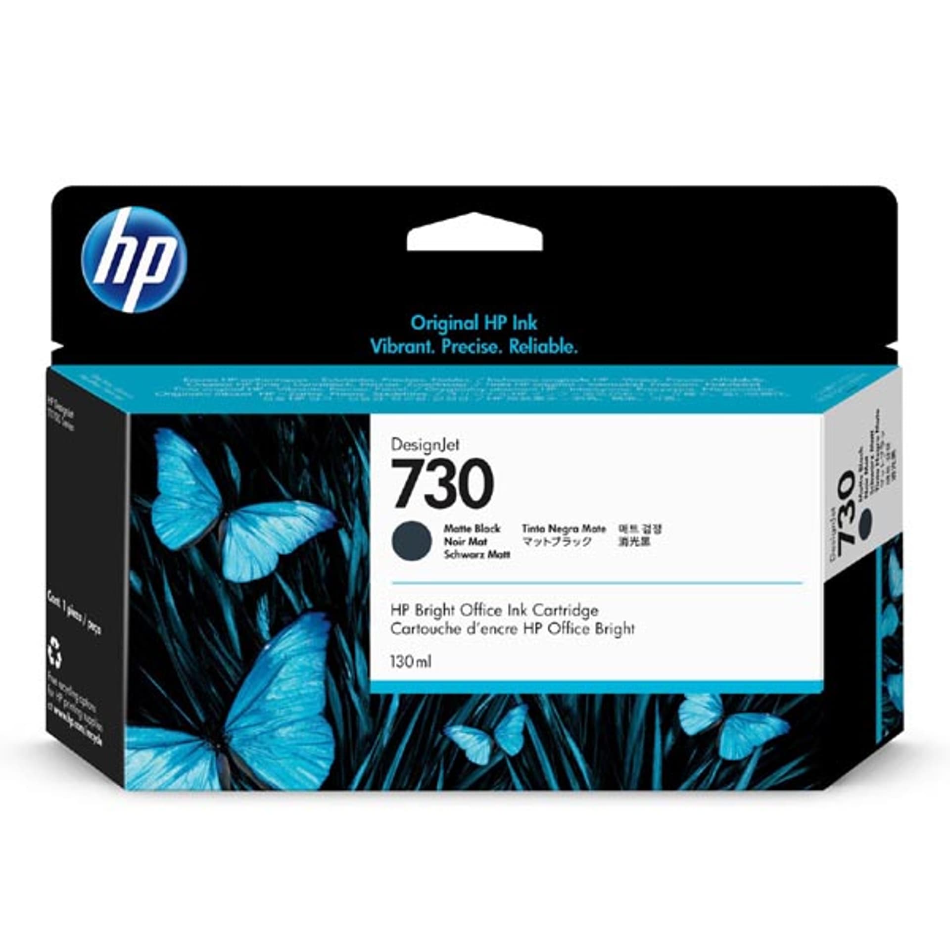 

HP oryginalny ink / tusz P2V65A, HP 730, matte black, 130ml, HP HP DESIGNJET T1600 SERIES,1700 SERIES,2600 SERIES