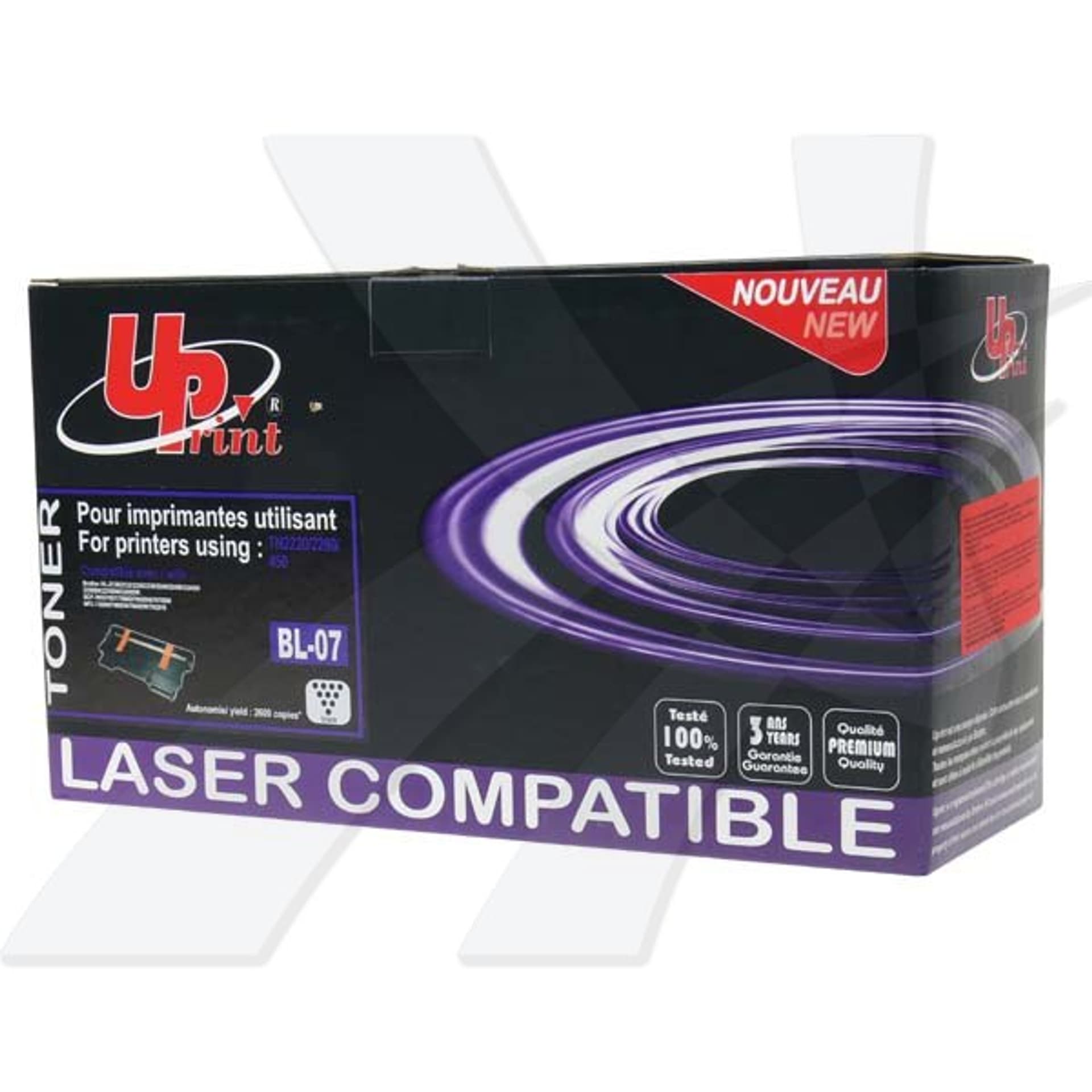 

UPrint kompatybilny toner z B.2220, BL-07, TN2220, TN2010, black, 2600s, dla Brother HL-2240D, 2250DN, UPrint