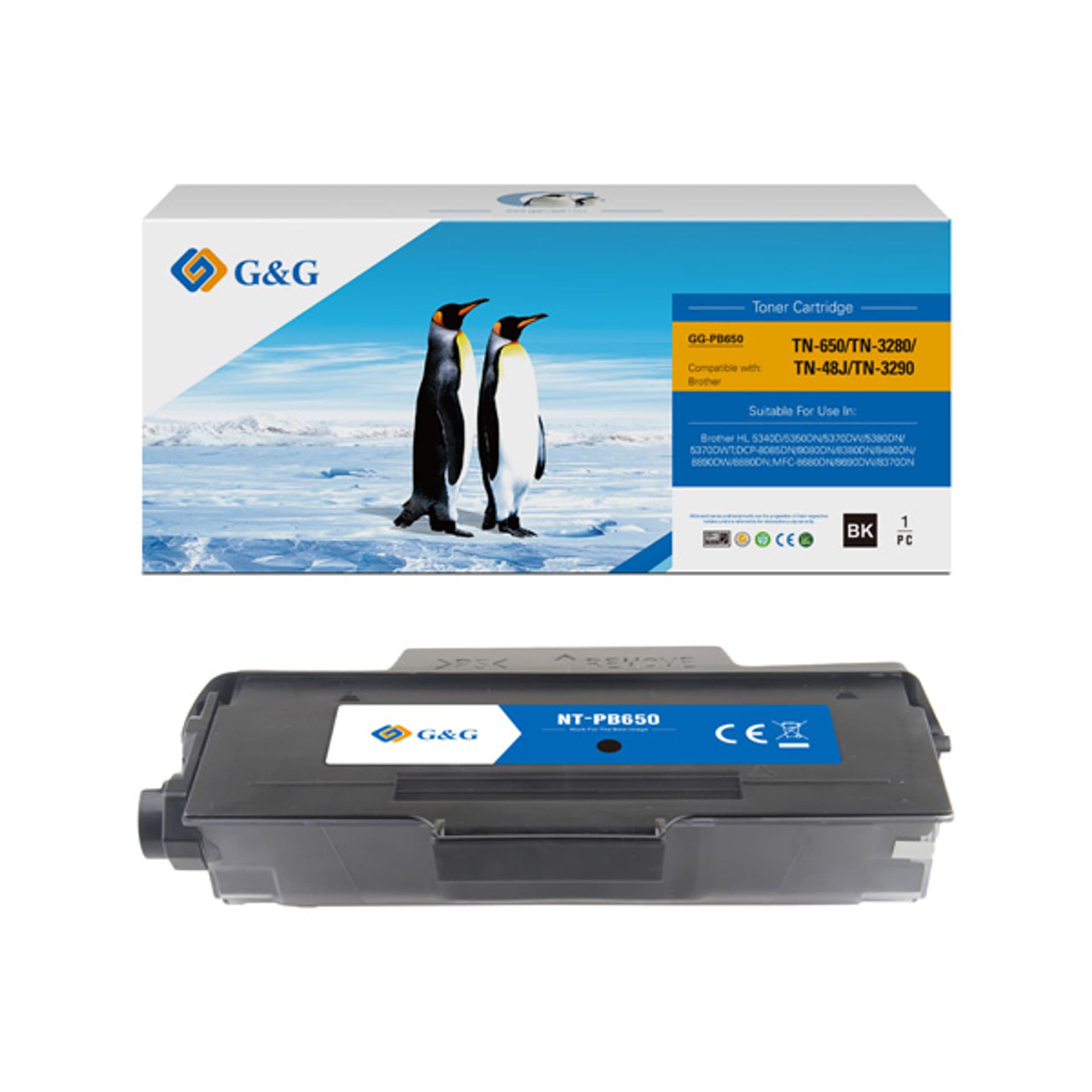 

G&G kompatybilny toner z NT-PB650, TN3280, black, 8000s, dla Brother HL-5340D, 5350DN, 5350DNLT, 5380DN, MFC-8370DN, N