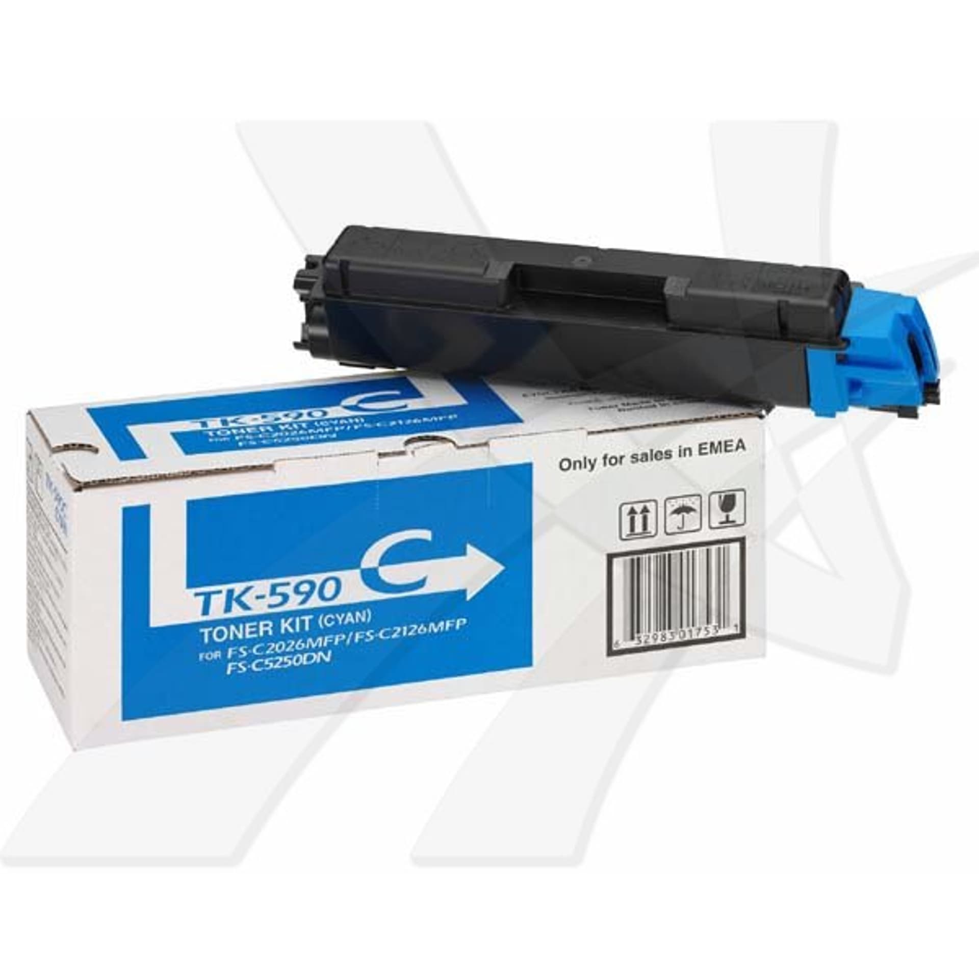 

Kyocera oryginalny toner TK590C, cyan, 5000s, 1T02KVCNL0, Kyocera FS-C 2026, 2126MFP, O