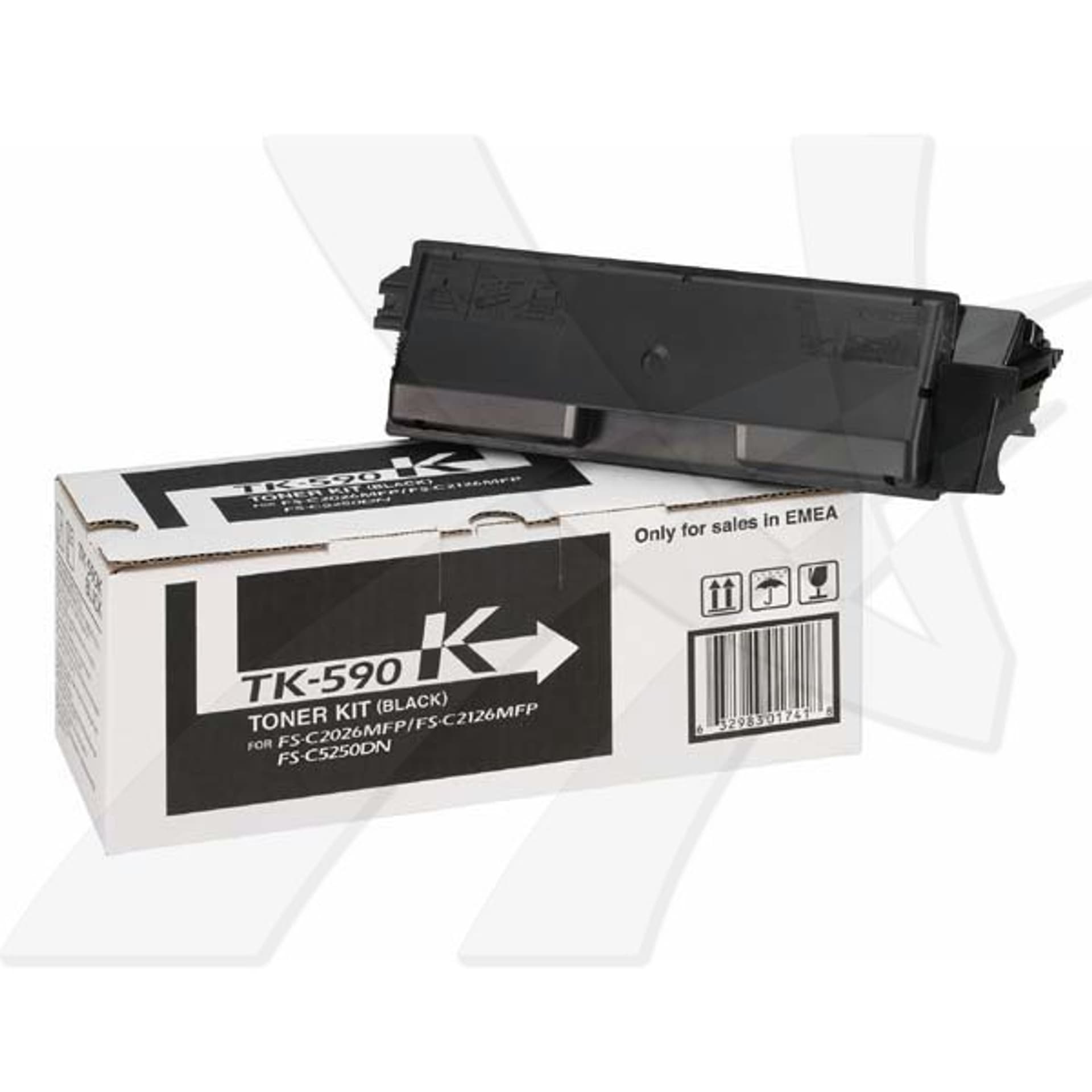 

Kyocera oryginalny toner TK590K, black, 7000s, 1T02KV0NL0, Kyocera FS-C 2026, 2126MFP, O