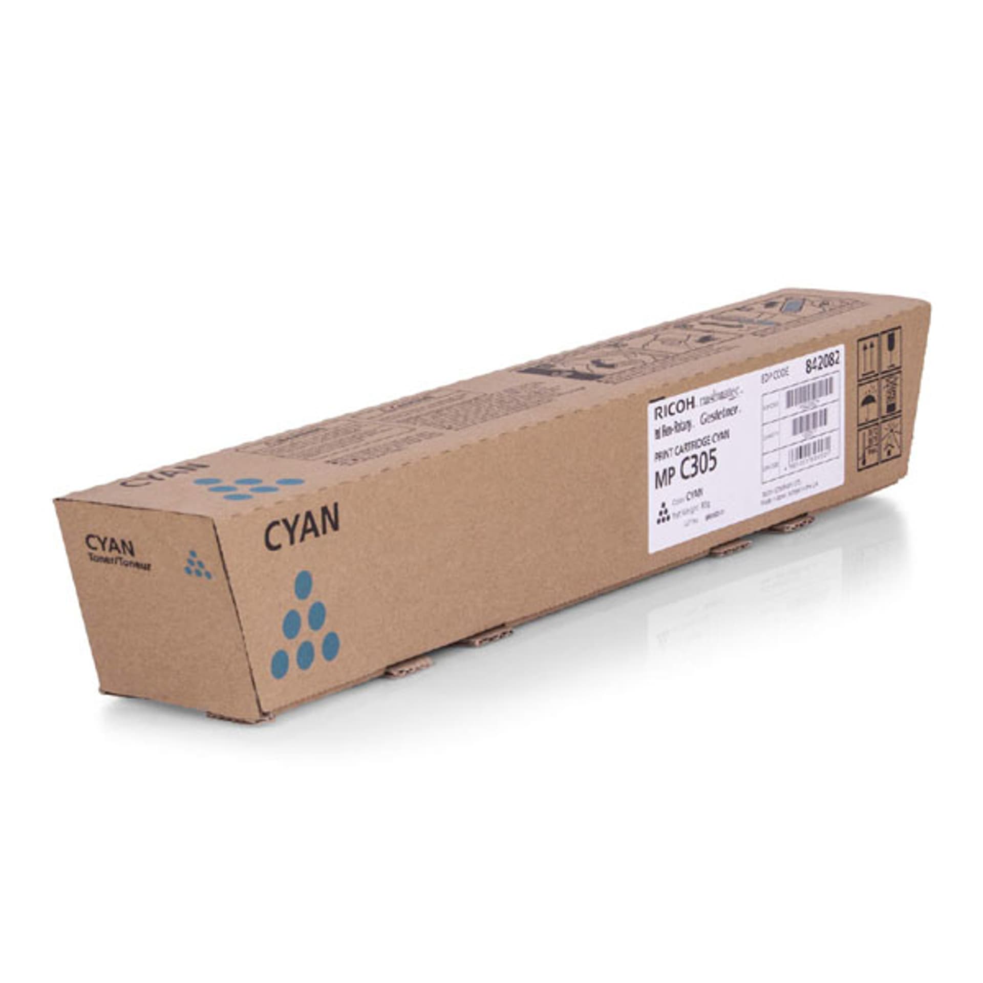 

Ricoh oryginalny toner 841595,842082, cyan, 4000s, Ricoh MP C305, 305SF, 305PF, O