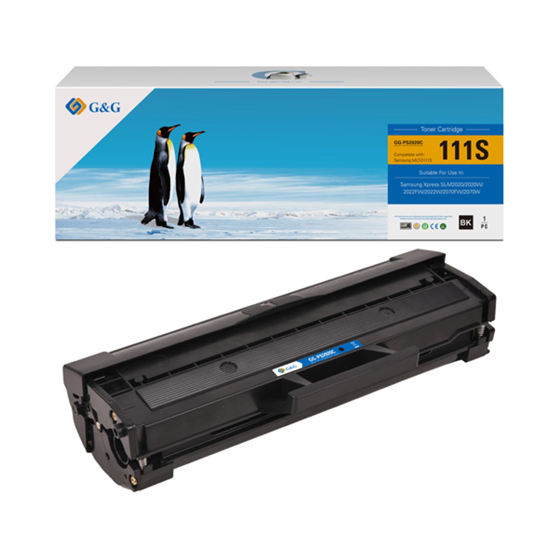 

G&G kompatybilny toner z NT-PS2020C, MLT-D111S, black, 1000s, dla Samsung M2020, M2022, M2070, N