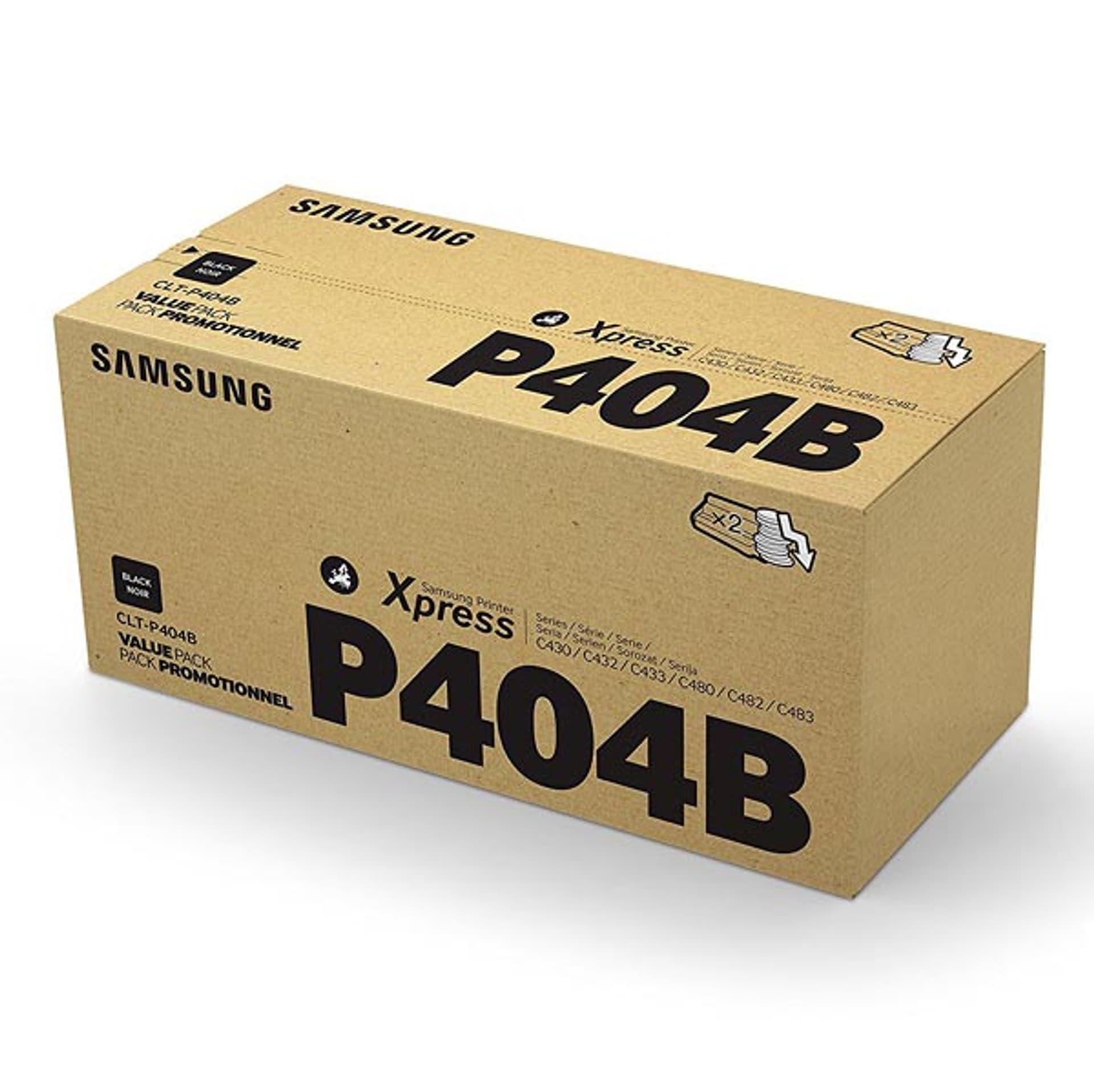 

HP oryginalny toner SU364A, P404B, CLT-P404B, black, 1500s, Samsung CLP-362, 363, 364, CLX-3302, 3303, 3304, 3307, Xpr, dual pack,