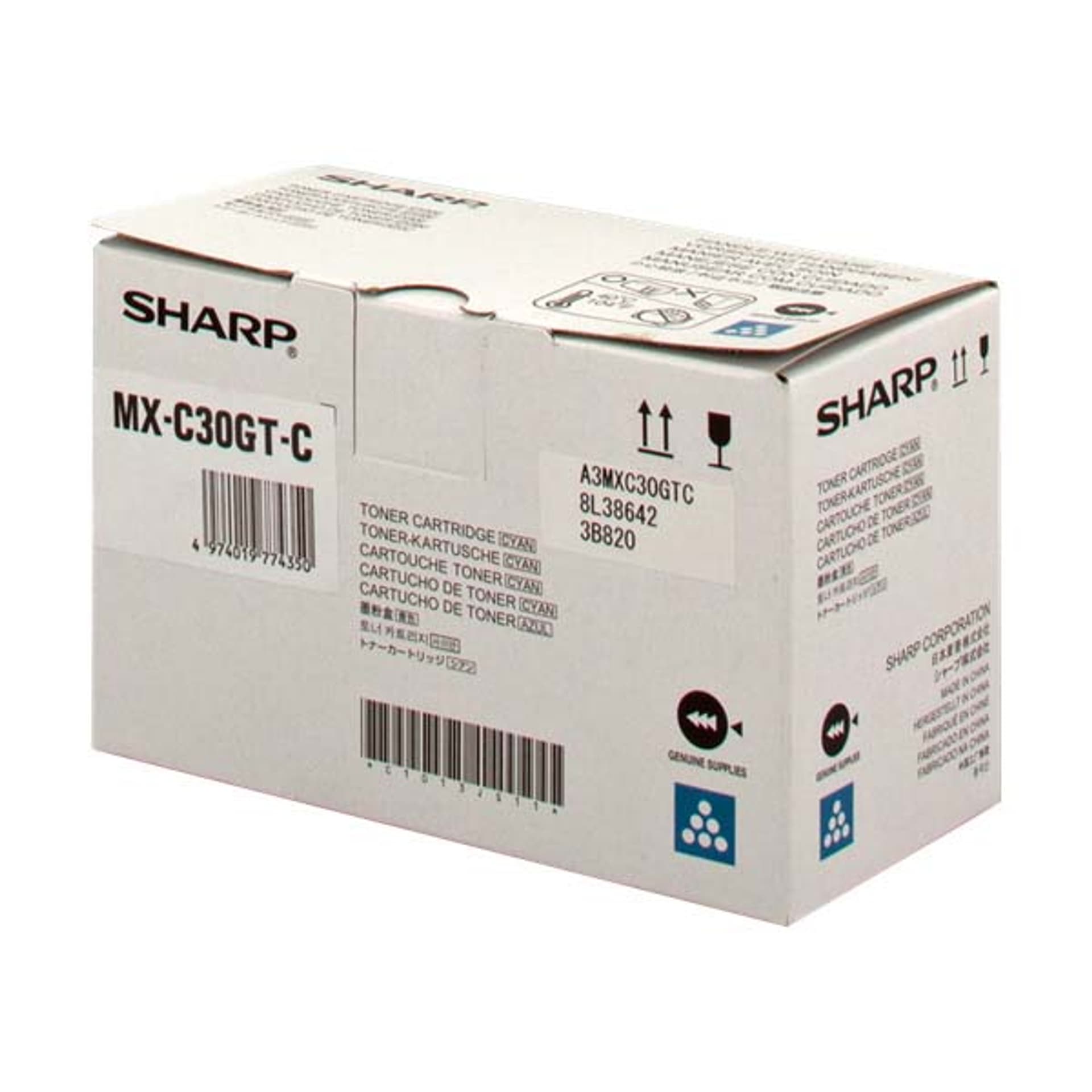 

SHARP MXC30GTC - toner cyan (błękitny)