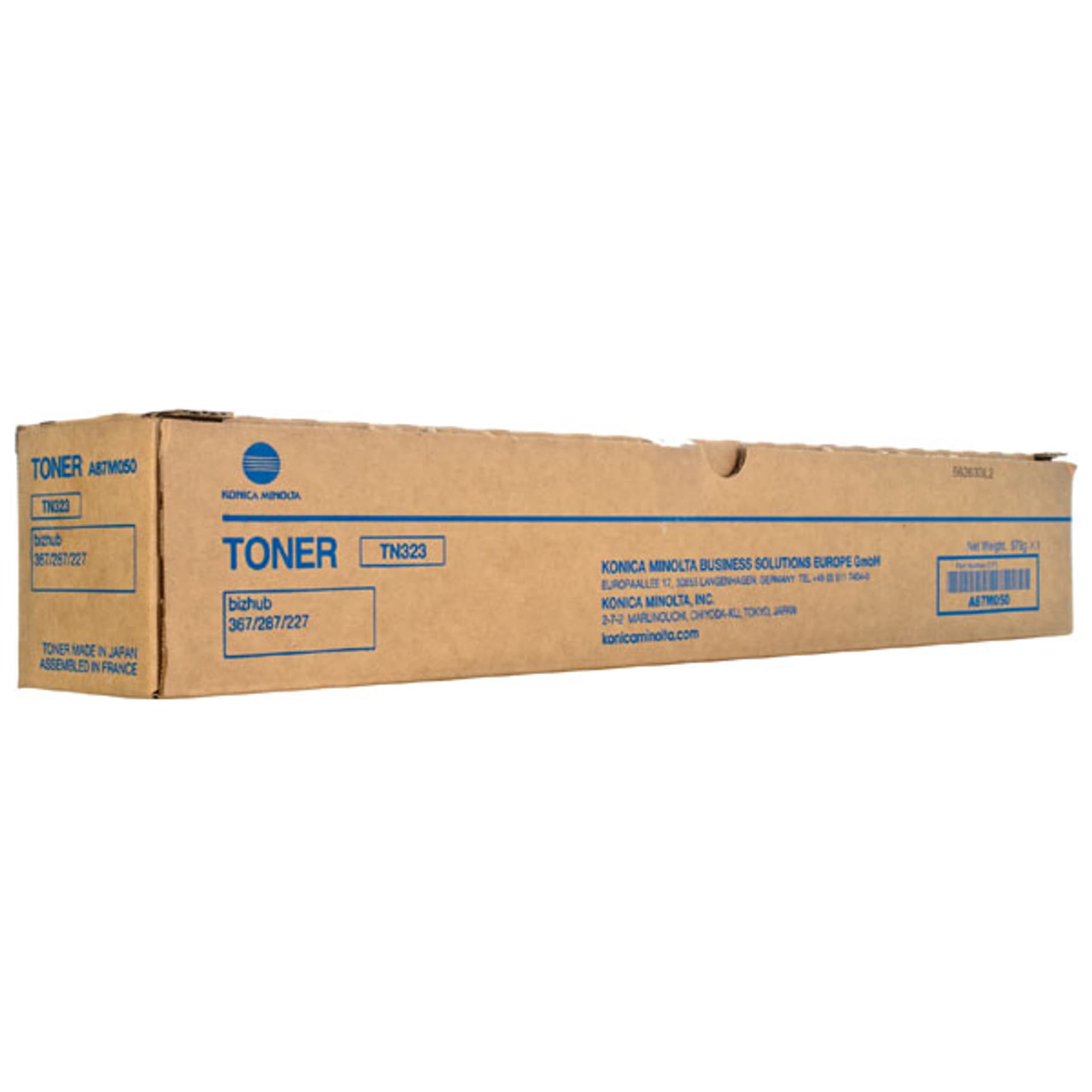 

Konica Minolta oryginalny toner A87M050, TN-323, black, 23000s, Konica Minolta Bizhub 227, 287, 367, O
