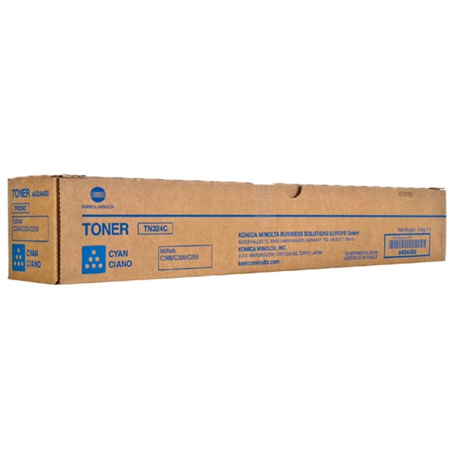 

Konica Minolta oryginalny toner A8DA450, TN324C, cyan, 26000s, Konica Minolta Bizhub C258,C308,C368, O