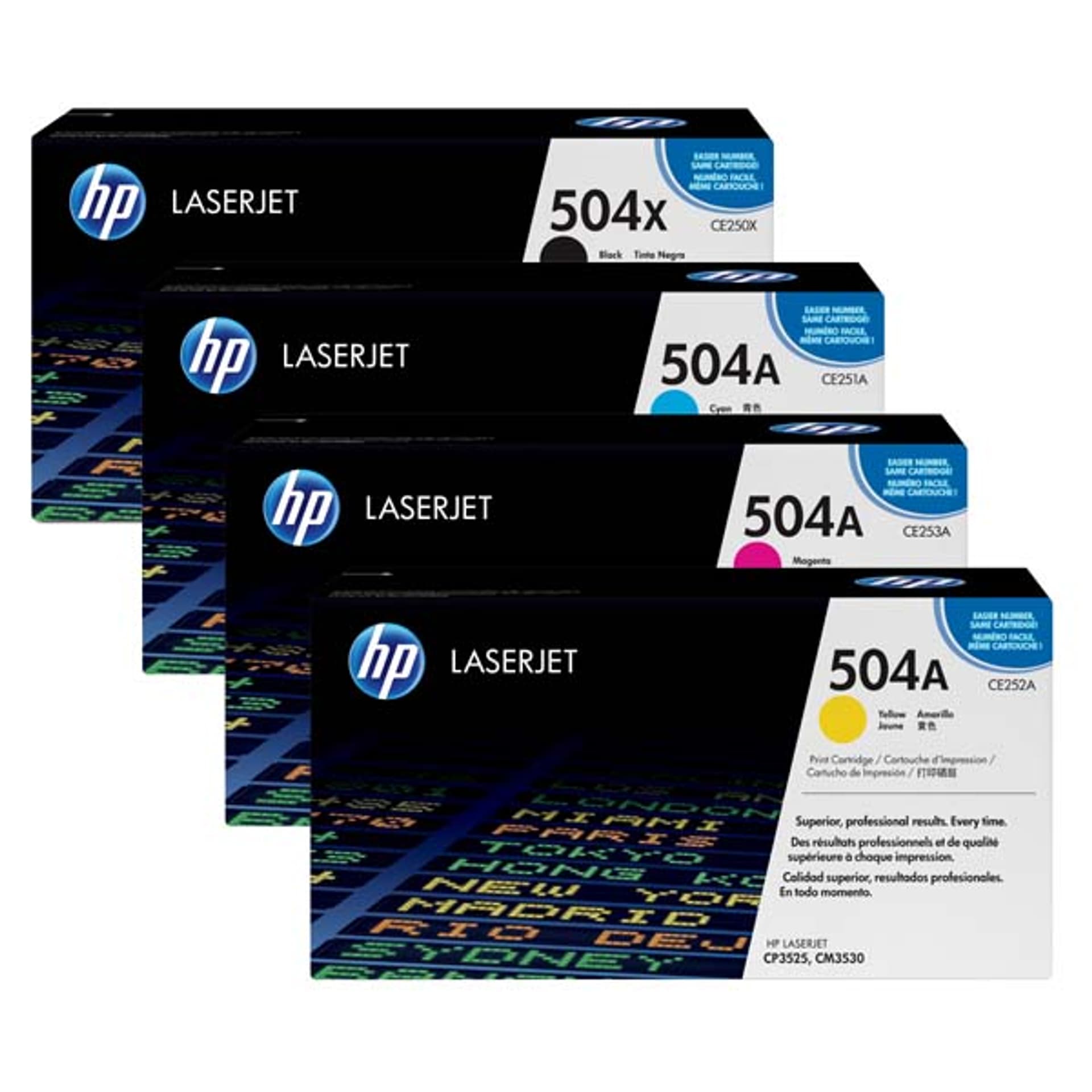 

HP oryginalny toner CE250X, HP 504X, black, 10500s, HP Color LaserJet CP3525, O