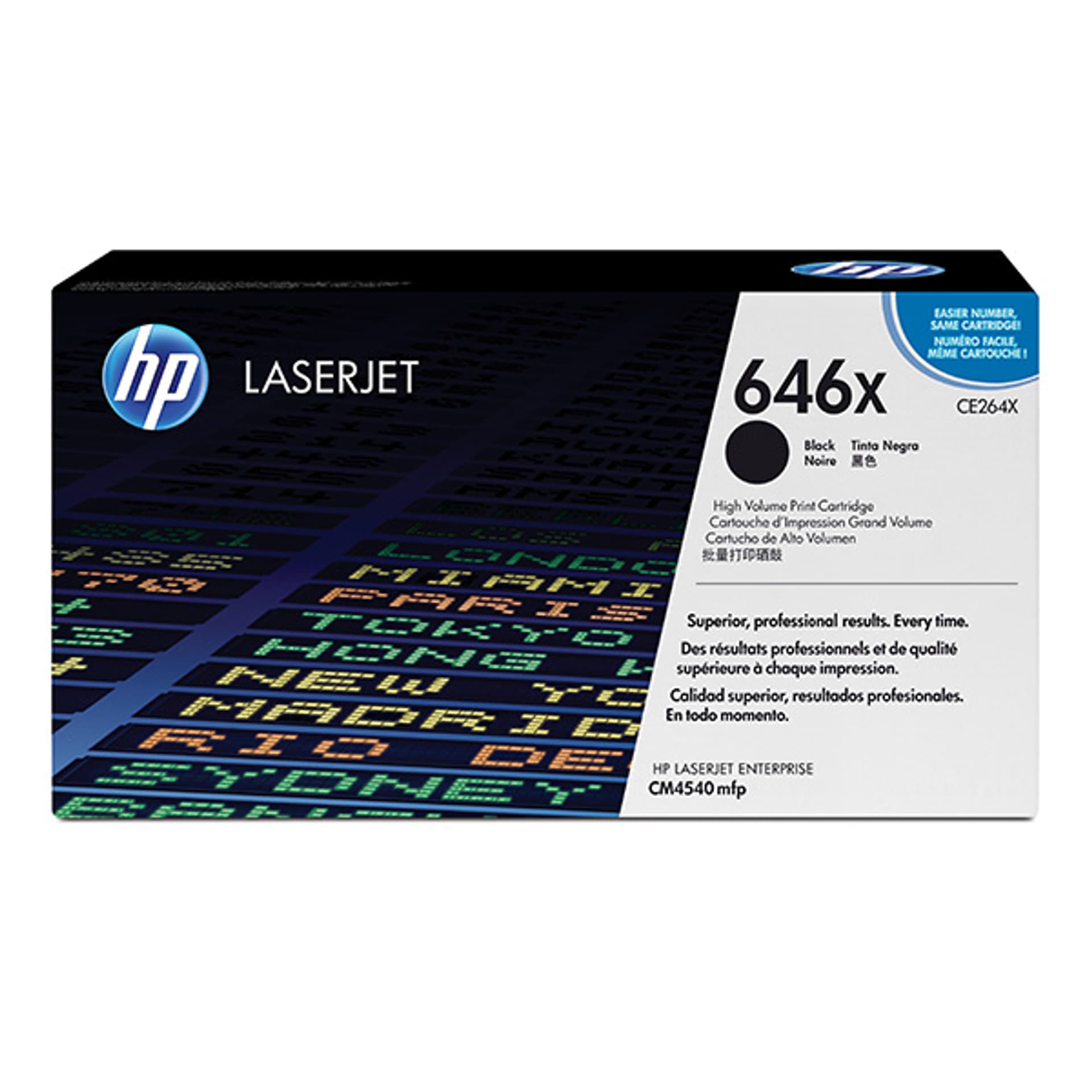 

HP oryginalny toner CE264X, HP 646X, black, 17000s, HP LaserJet CM4540, O