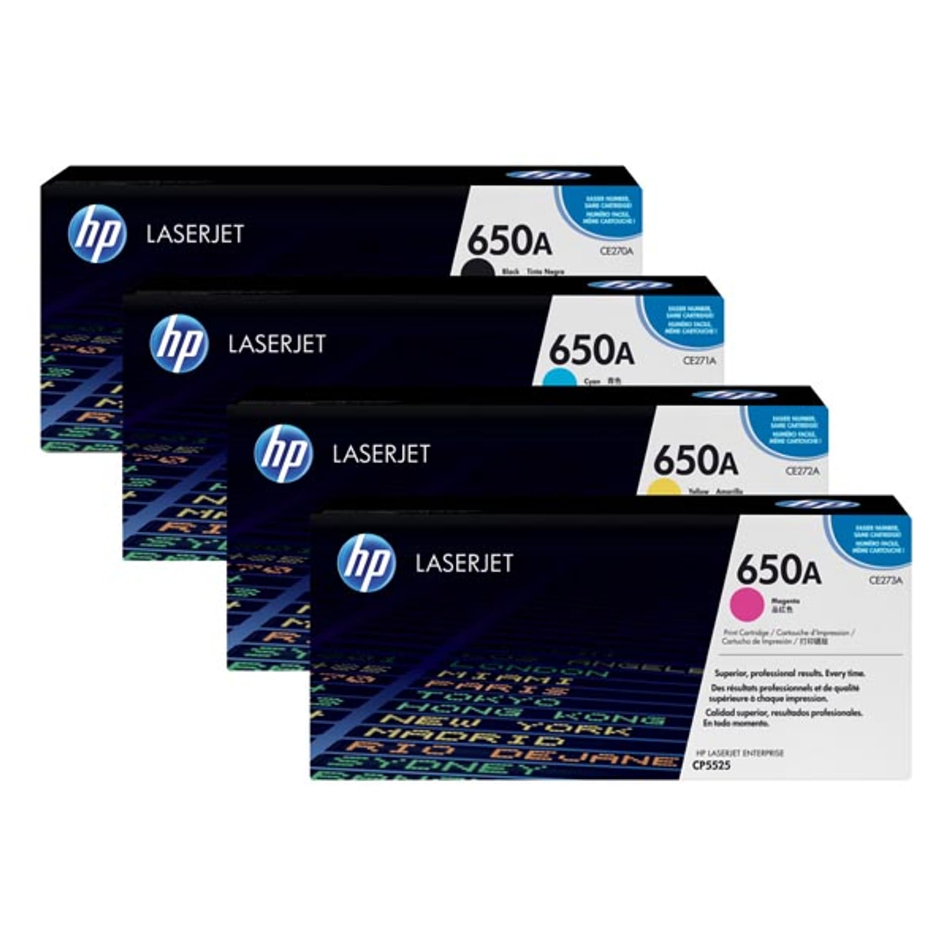 

HP oryginalny toner CE271A, HP 650A, cyan, 15000s, HP LaserJet CP5525n, CP5525dn, CP5525xh, O