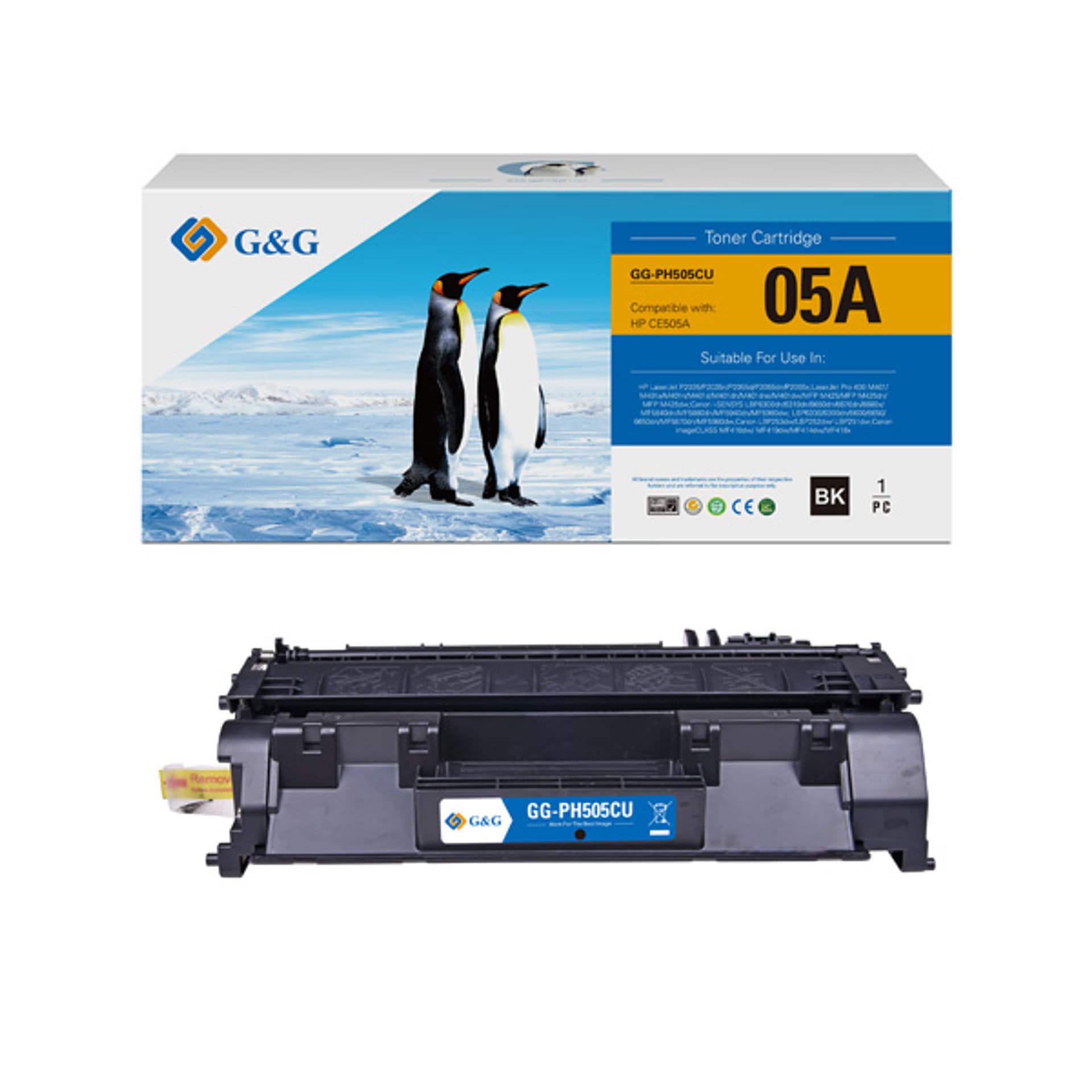 

G&G kompatybilny toner z NT-PH505CU, HP 05A, CE505A, CF280A, CRG719, black, 2300s, dla HP LaserJet P2035/P2035n/P2055d/P2055dn/P20