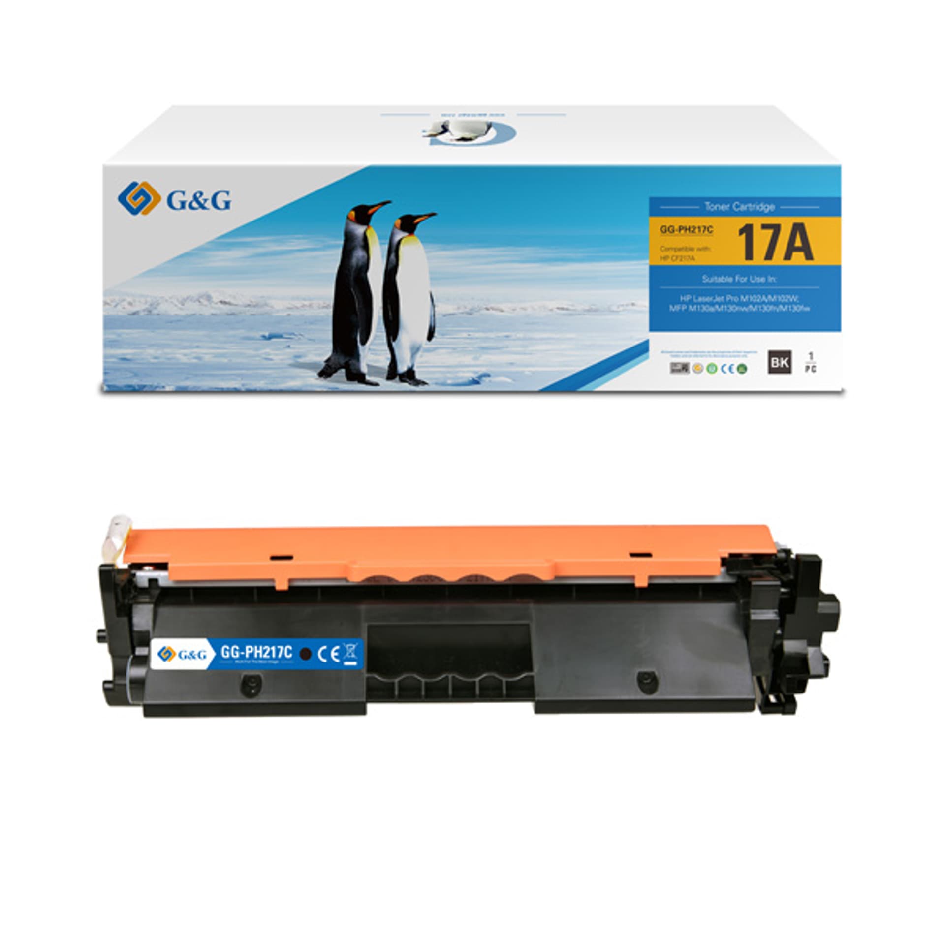 

G&G kompatybilny toner z NT-PH217, HP 17A, CF217A, black, 1600s, dla HP Laserjet Pro M102w,HP Laserjet Pro MFP M130a/ M130, N