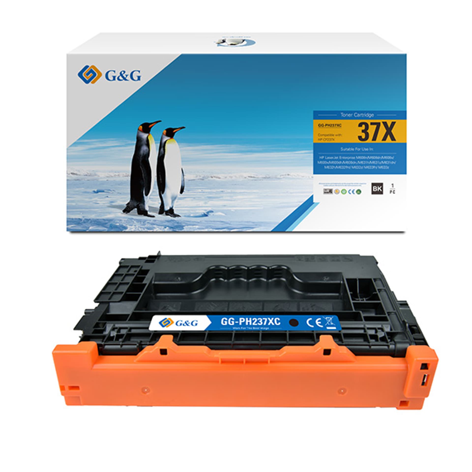 

G&G kompatybilny toner z NT-PH237XC, HP 37X, CF237X, black, 25000s, high capacity, dla HP LaserJet Enterprise M608, M609, N
