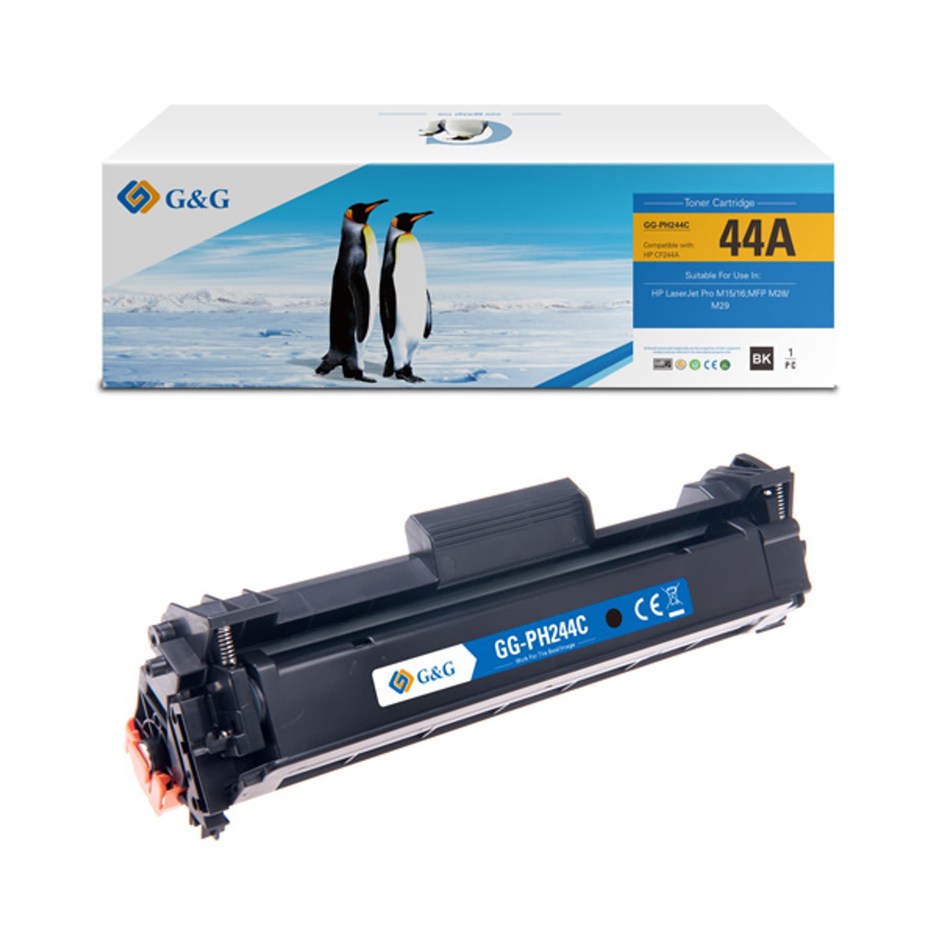 

G&G kompatybilny toner z NT-CH244C, HP 44A, CF244A, black, 1000s, dla HP Laserjet Pro M15/16, MFP M28a/M29, N