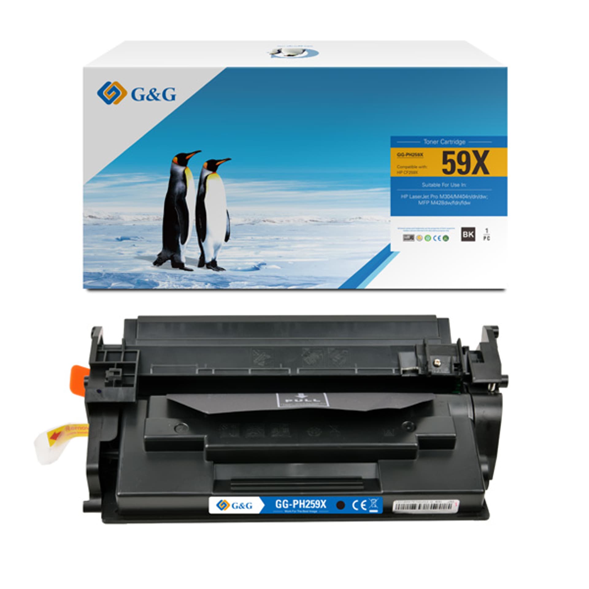 

G&G kompatybilny toner z CF259X, black, 10000s, NT-PH259X, HP 59X, BEZ CHIP-A, dla HP LaserJet Pro M304/M404n/dn/dw, N