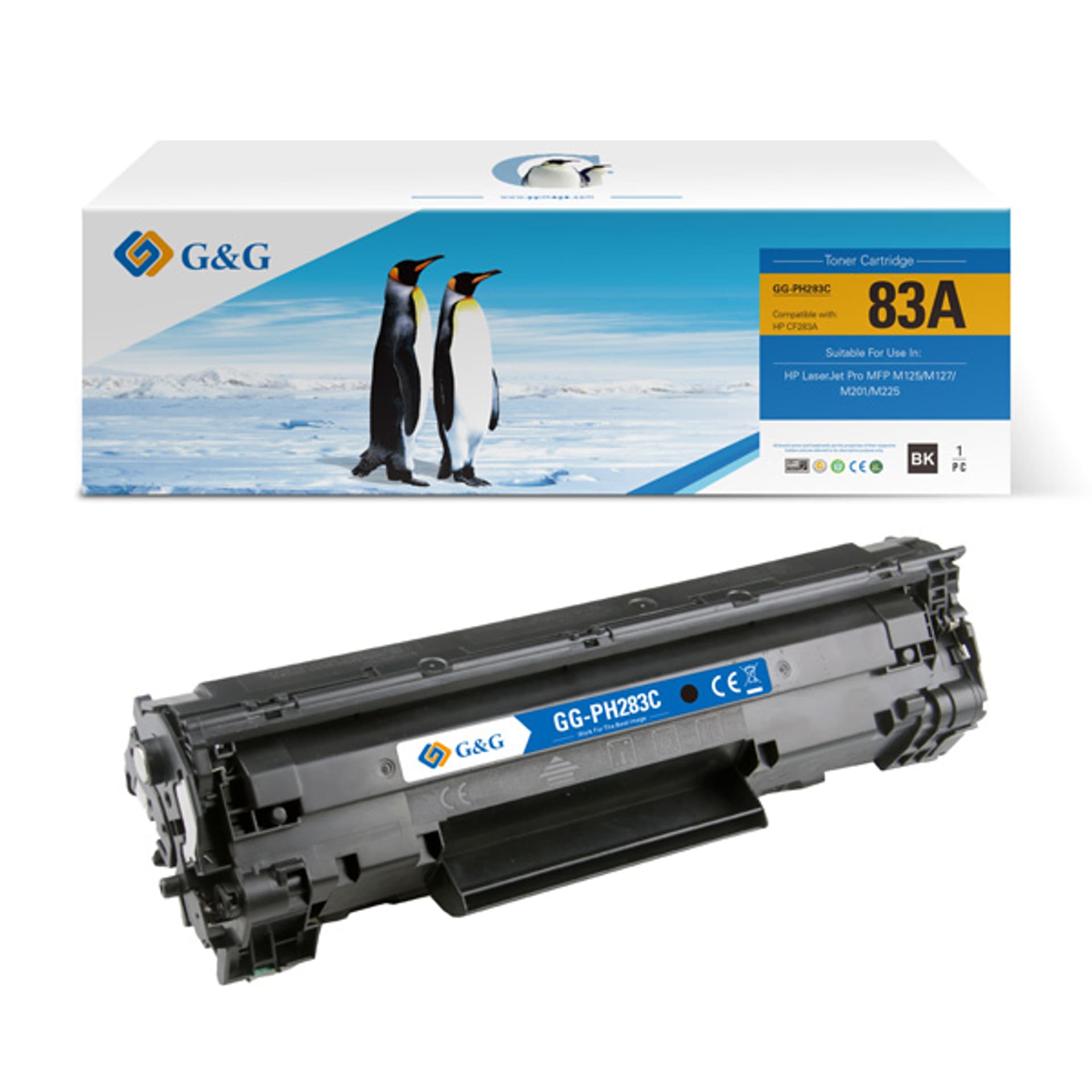 

G&G kompatybilny toner z NT-PH283C, HP 83A, CF283A, black, 1500s, dla HP Laserjet Pro M125/125FW/125A/M127/M127FW, N
