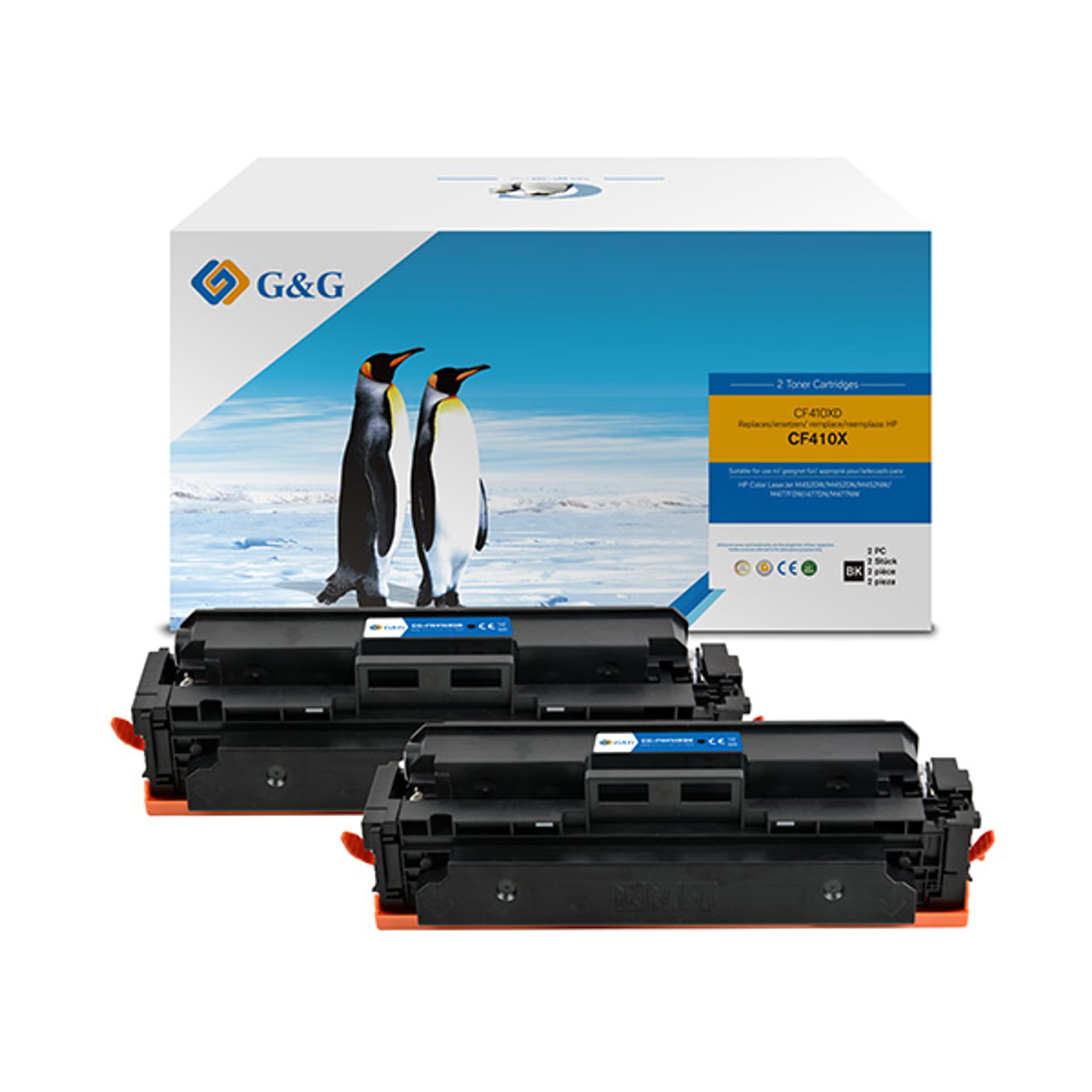 

G&G kompatybilny toner z NT-PH410XBK, HP 410X, CF410X, black, 6500s, high capacity, dla HP LJ Pro M452, LJ Pro MFP M477, N