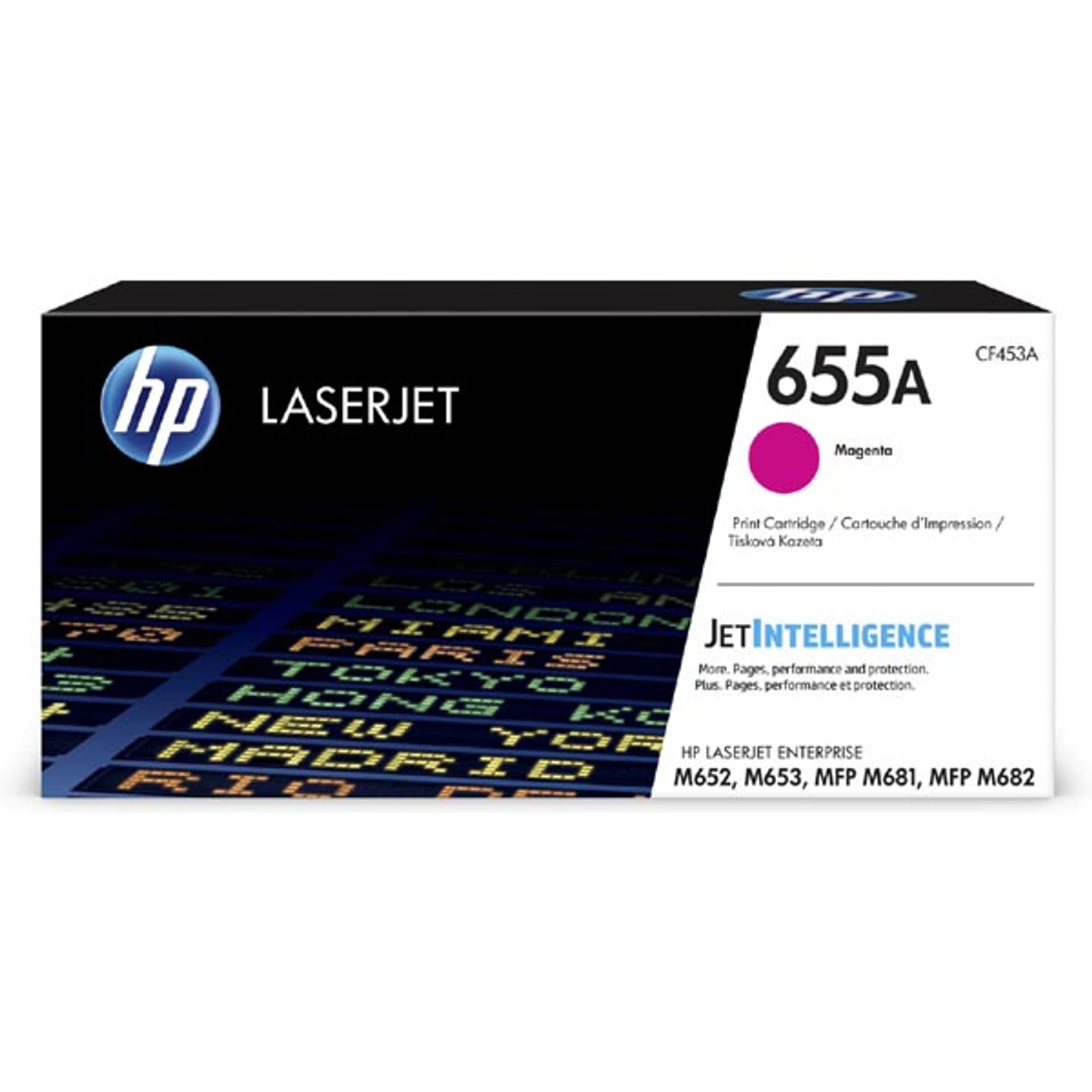 

HP oryginalny toner CF453A, magenta, 10500s, HP 655A, HP Color LaserJet Enterprise M652dn,M652n,M653dh,M653, O