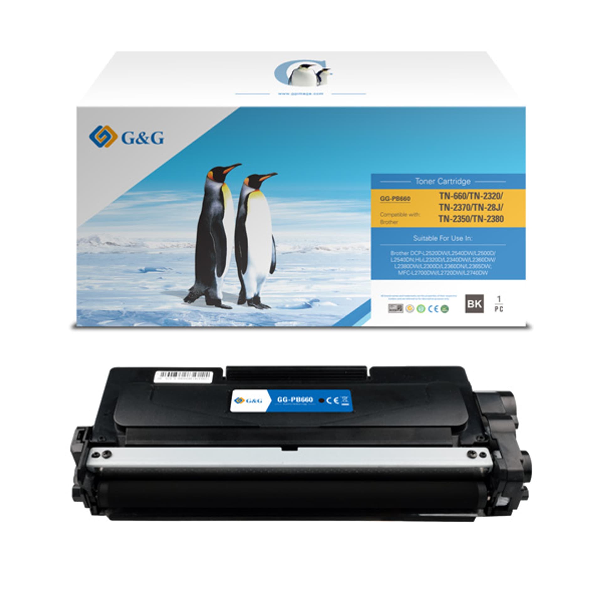 

G&G kompatybilny toner z NT-PB660, TN2320, black, 2600s, dla Brother DCP-L2520DW, L2540DW, HL-L2320D, L2340DW, L2360DW,, N