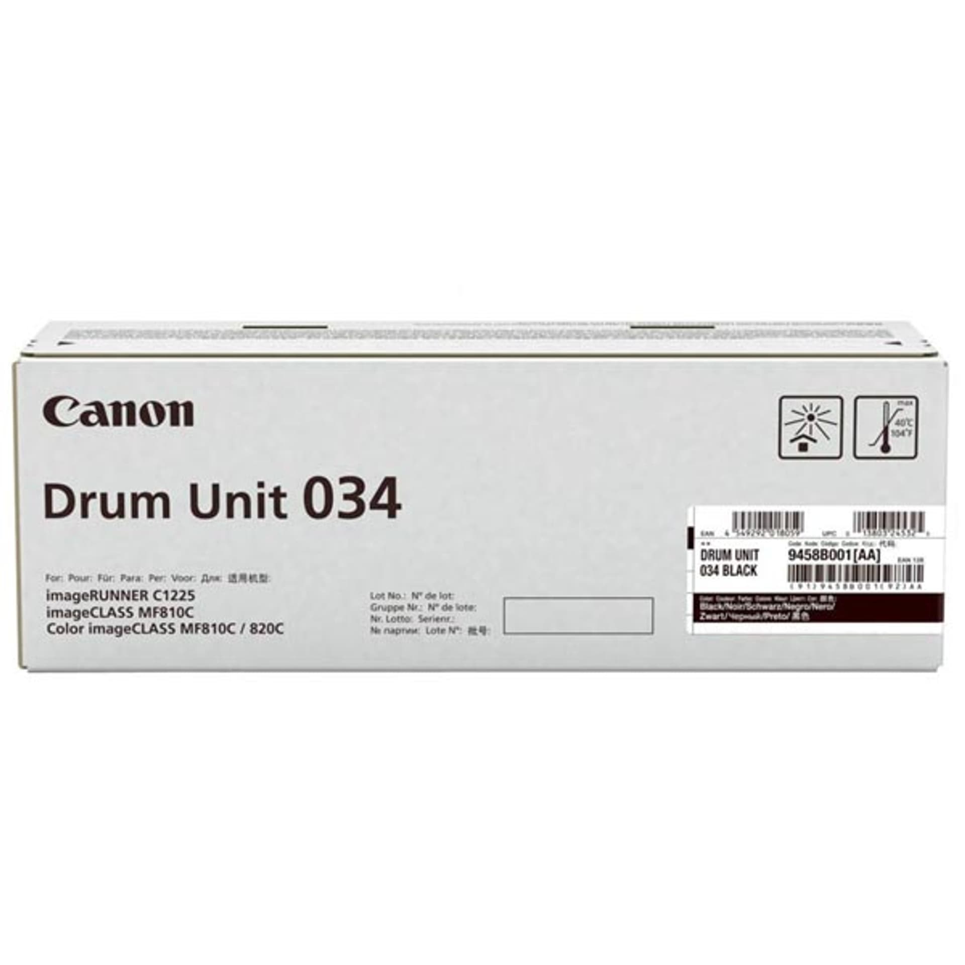 

Canon oryginalny bęben 034 BK, black, 9458B001, 32500s, Canon iR-C1225, C1225iF