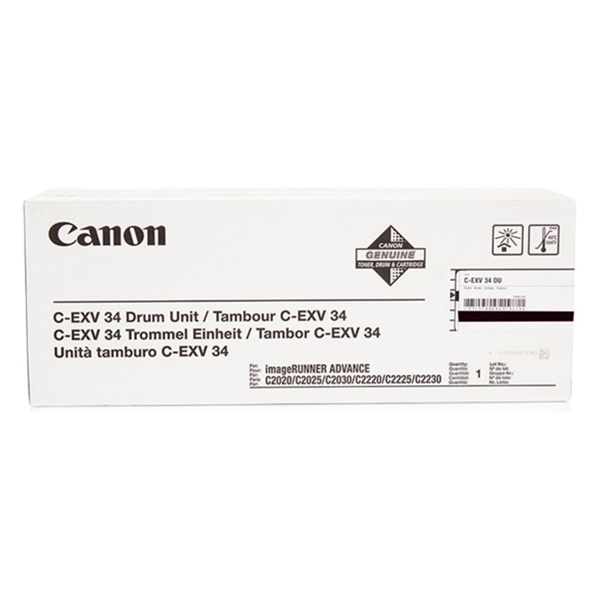 

Canon oryginalny bęben C-EXV34 BK, black, 3786B003, 43000s, Canon iR-C2020, 2030