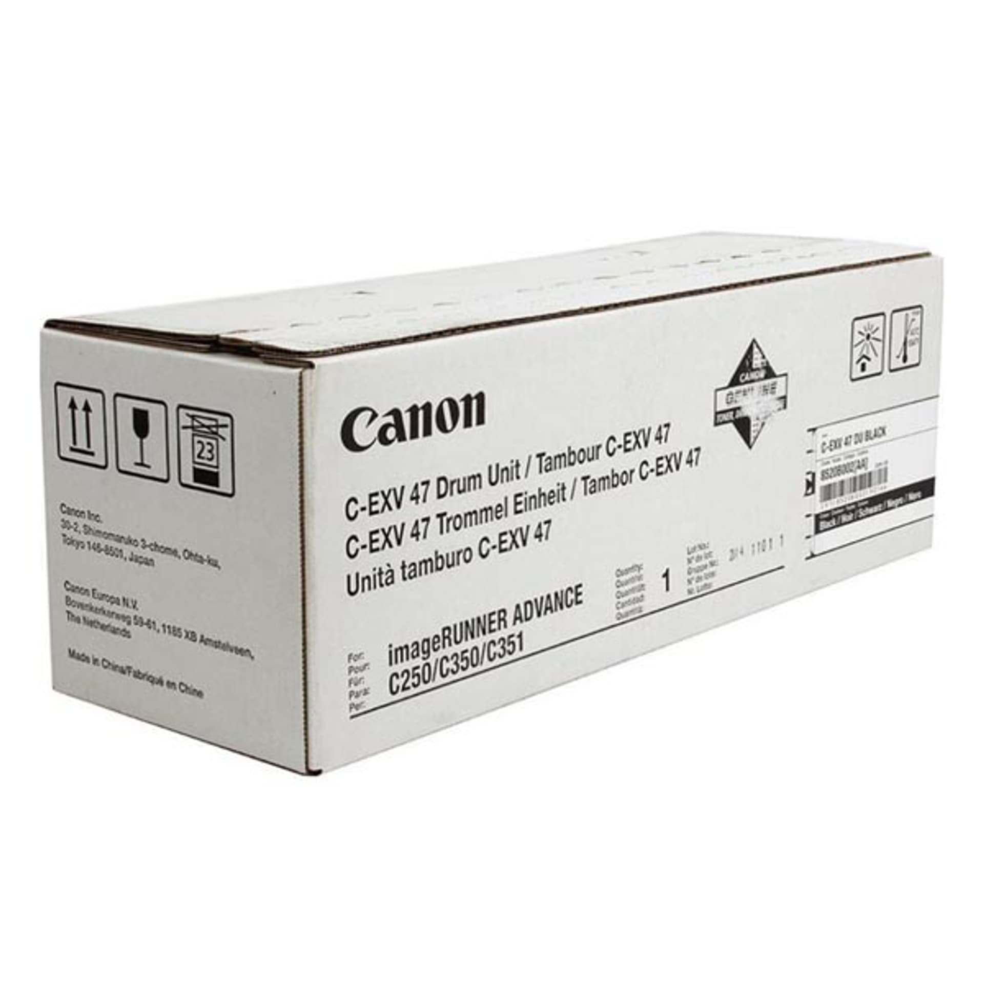 

Canon oryginalny bęben C-EXV47 BK, black, 8520B002, 39000s, Canon IRA C250,255,350,351,355,IR-C250,255,350,351,355