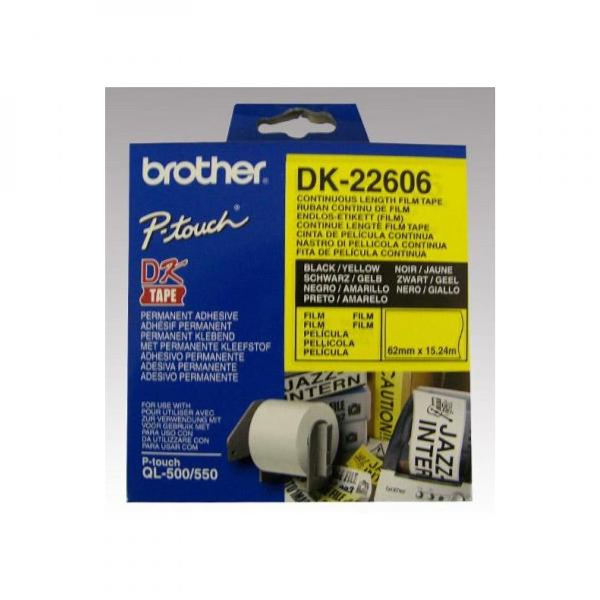 

Taśma BROTHER Foliowa Czarny DK22606