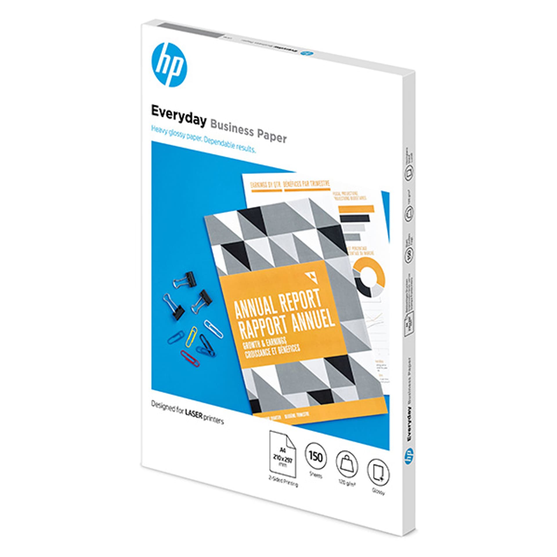 

HP e-day FSC, 7MV82A, połysk, biały, A4, 120 g/m2, 150 szt., niewymieniono