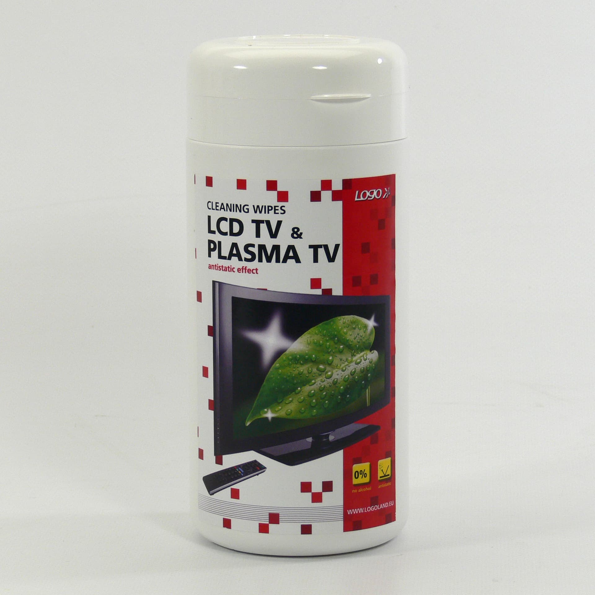 

Środki czyszczące chusteczki jednorazowe, na LCD, plazma TV, pudełko, 100szt., Logo