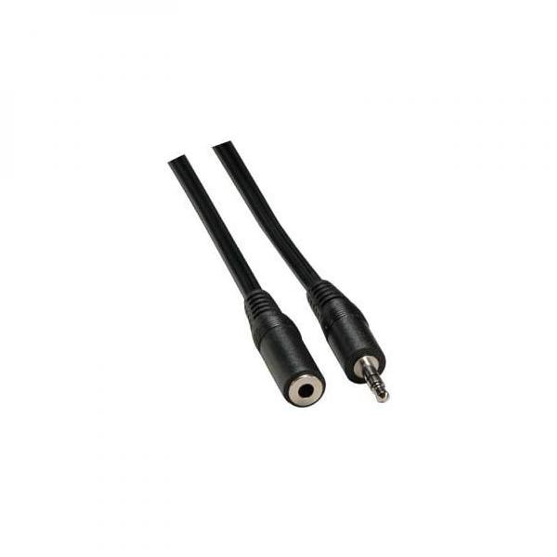 

Przedłużacz do kabli audio Jack (3,5mm) M - Jack (3,5mm) F, 10m, czarna, 3.5mm) f/czarn