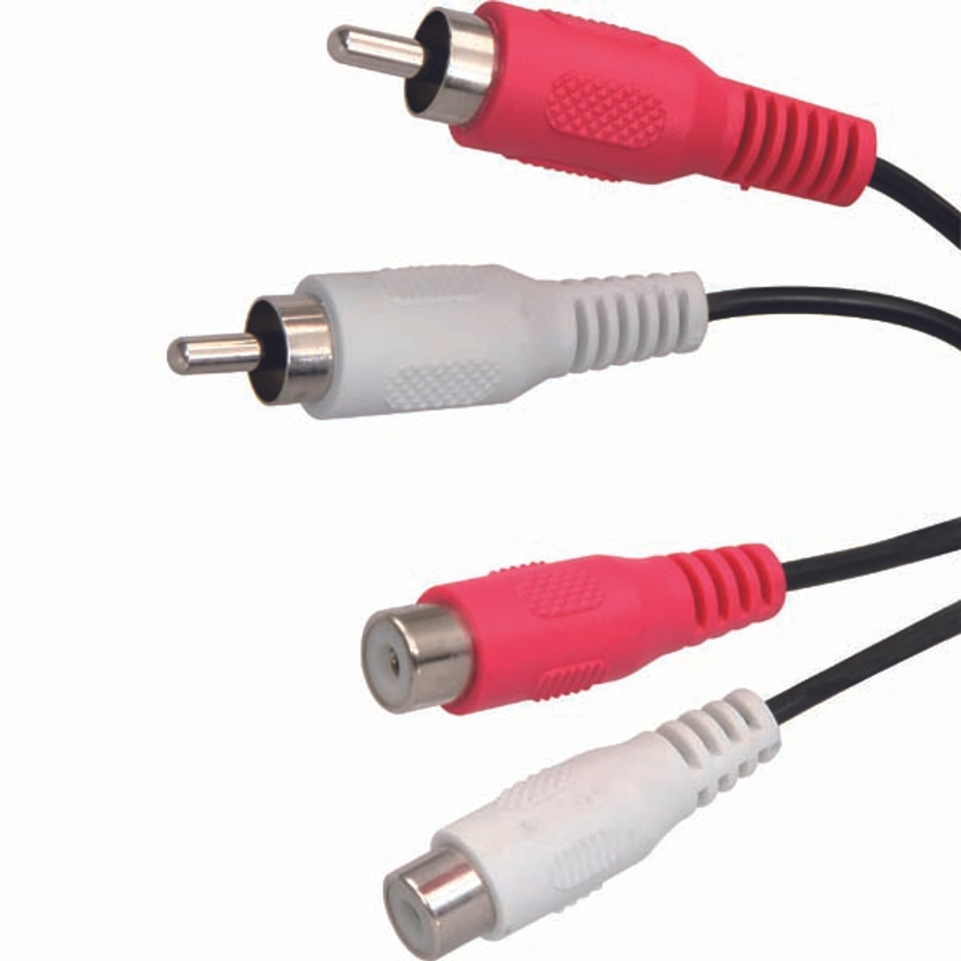 

Przedłużacz do kabli audio 2x CINCH M - 2x CINCH F, 1.5m, czarna