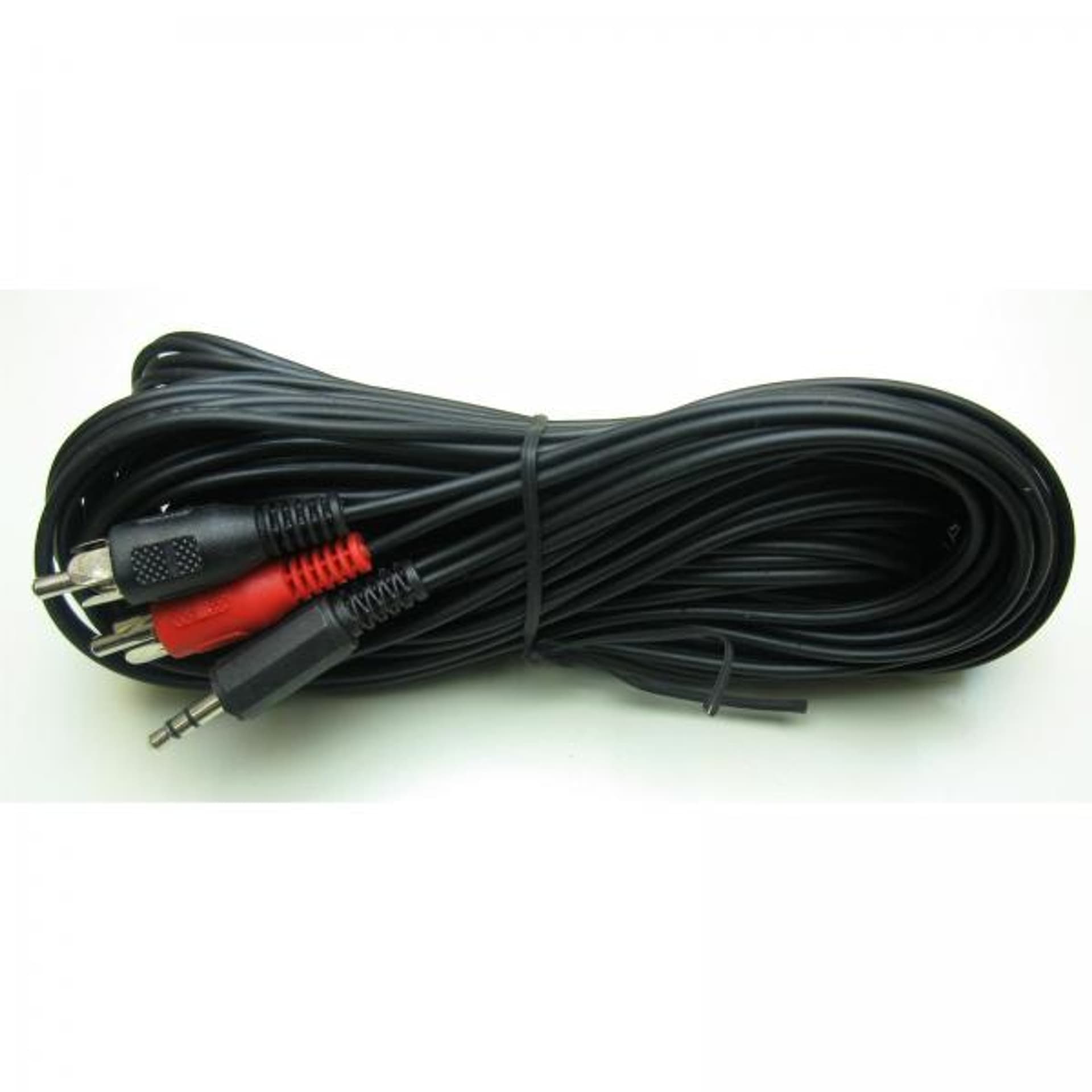 

Audio Kabel Jack (3,5mm) M - 2x CINCH M, 10m, czarna, 3.5mm) m - 2x cinch m/czarn