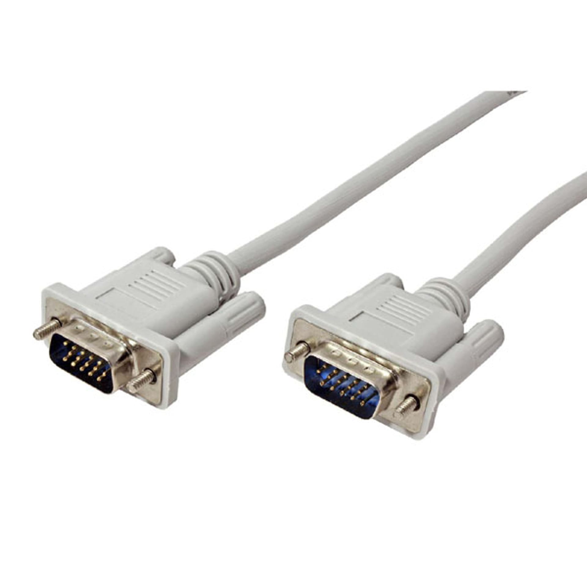 

Video Kabel VGA (D-Sub) (M) - VGA (D-Sub) (M), 2m, szary, M)/szar
