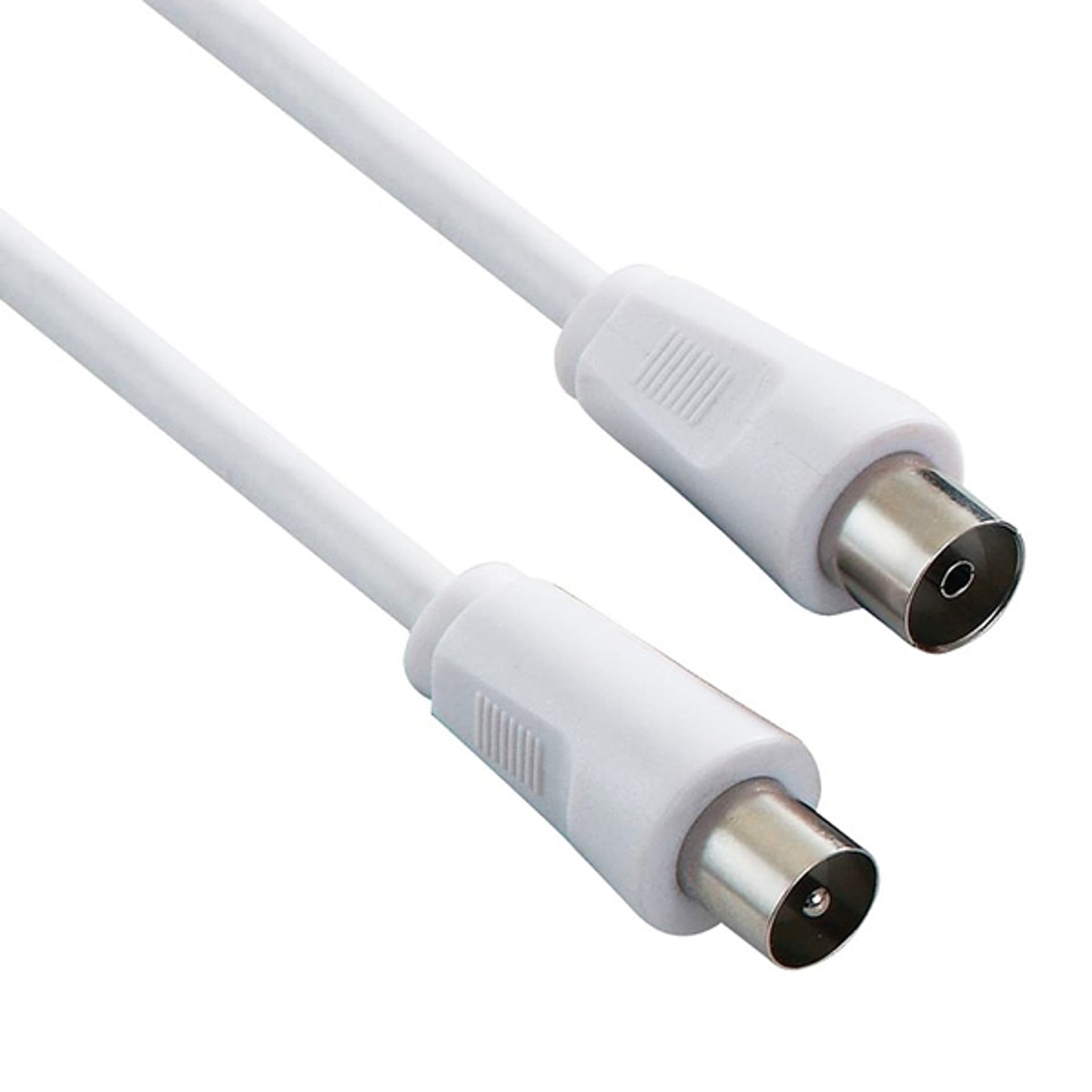 

Kabel antenowy Coax (9,5mm) M - Coax (9,5mm) F, 2m, 75 Ohm, biały, 9.5mm) f/75 ohm/biał