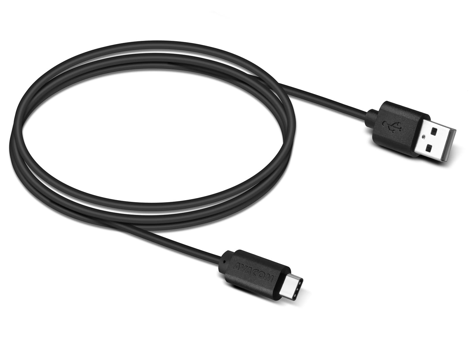 

Avacom USB kabel (2.0), USB A M - USB C (M), 1m, czarny, M)/czarn