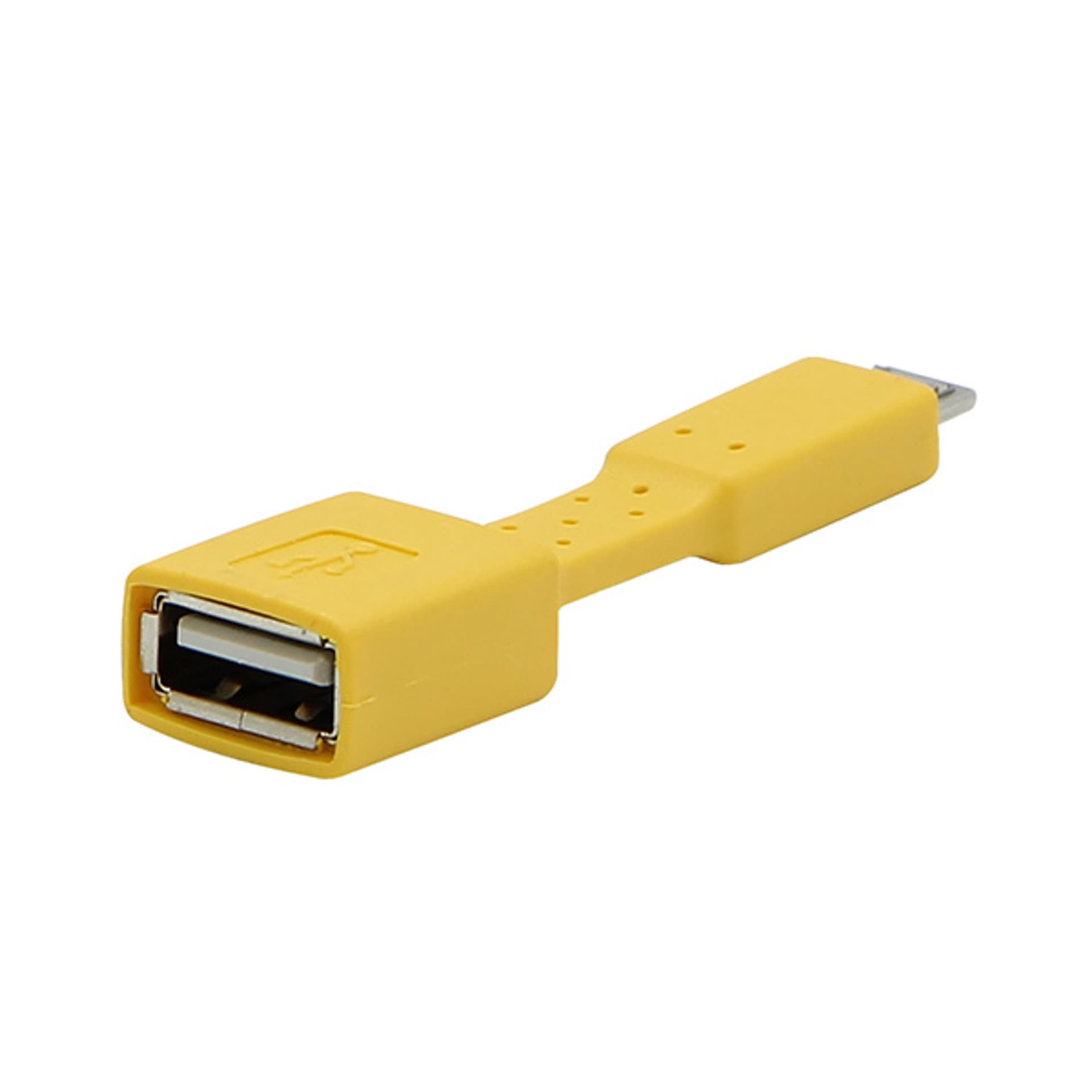 

USB redukcja (2.), USB A F - microUSB (M), .15m, OTG, żółta, M)/otg/żółt